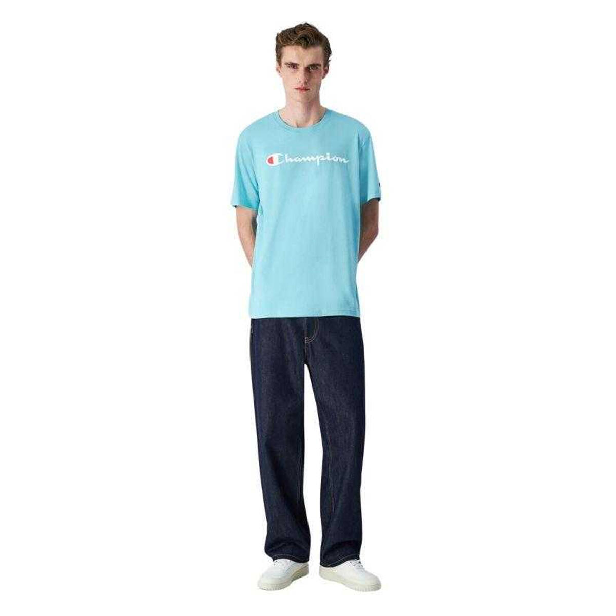 T-Shirt Logótipo Homem (Azul) 4/4