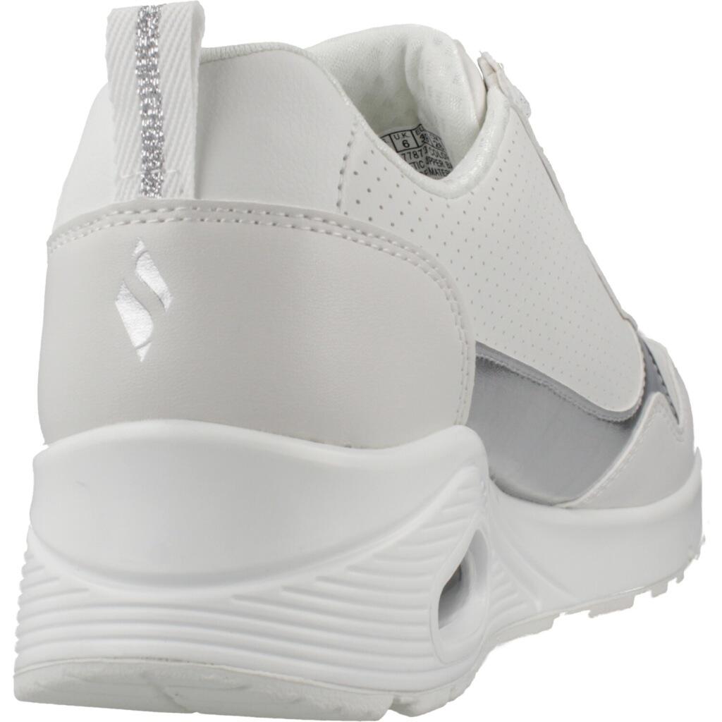 Buty SKECHERS UNO METALLIC SLIDERS Biały 3/5