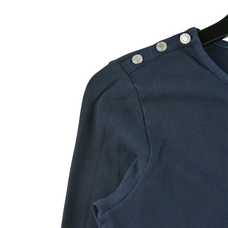 Second life - Tricou cu mâneci lungi pentru femei, albastru marin - Ca nou