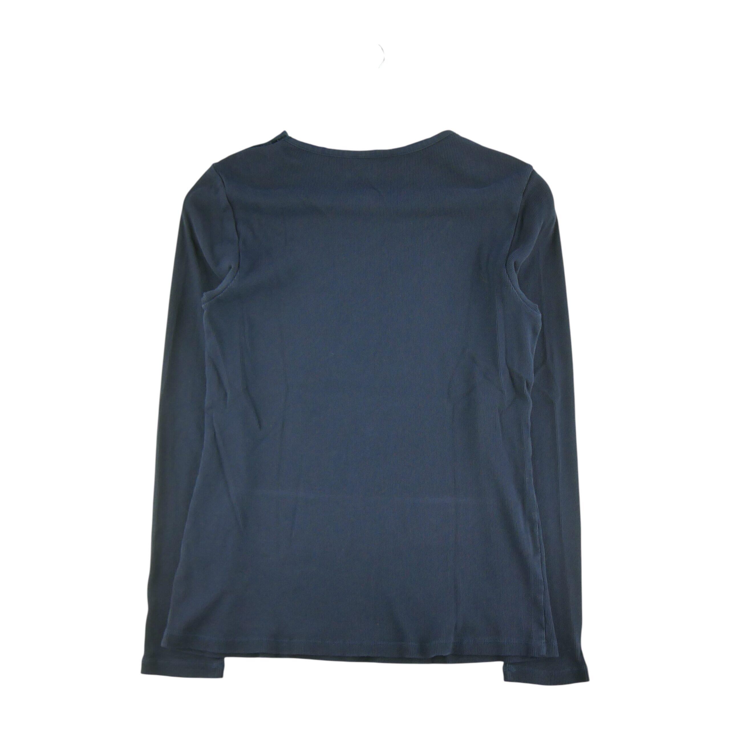 Langarm Damen T-Shirt Dunkelblau 2/5