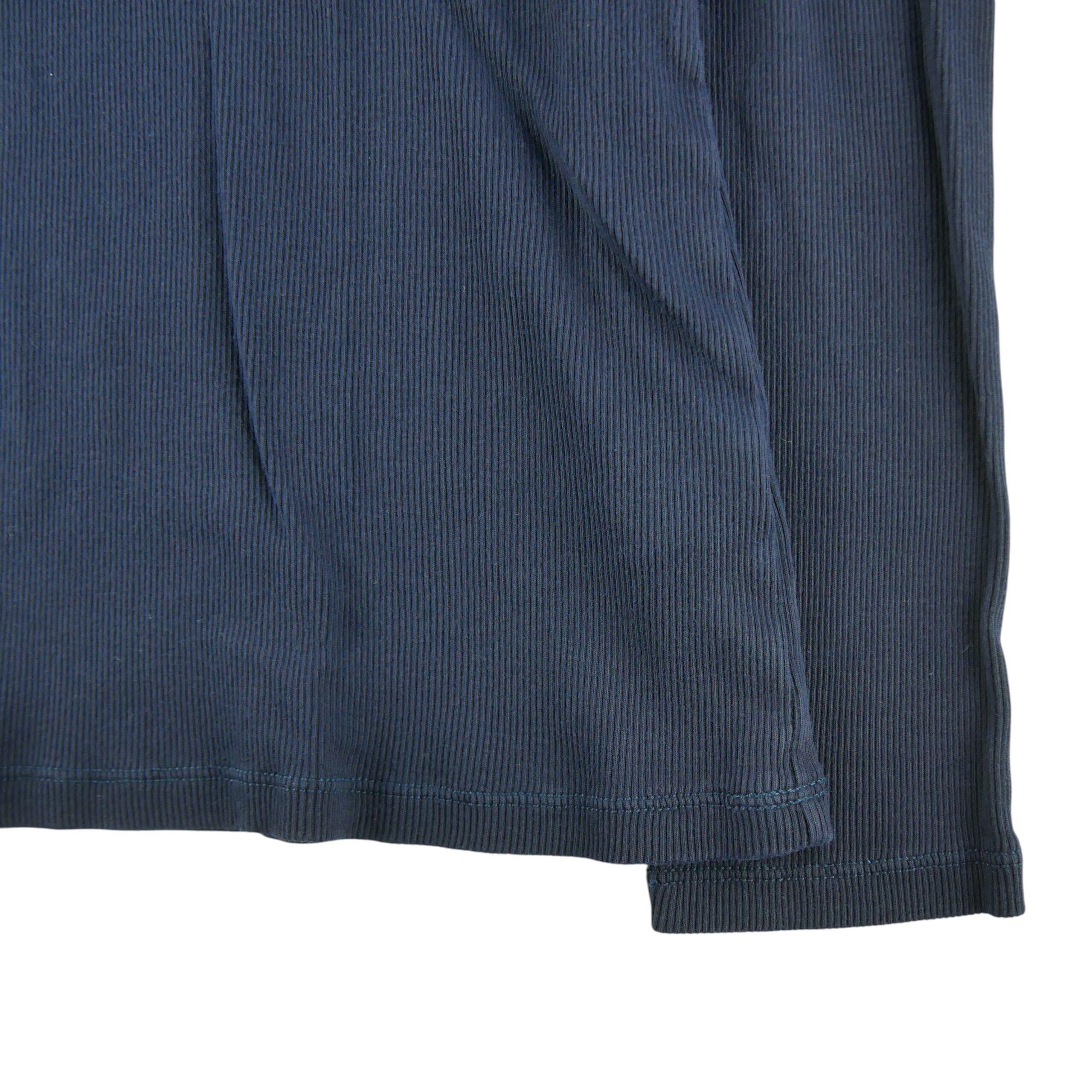 Langarm Damen T-Shirt Dunkelblau 4/5