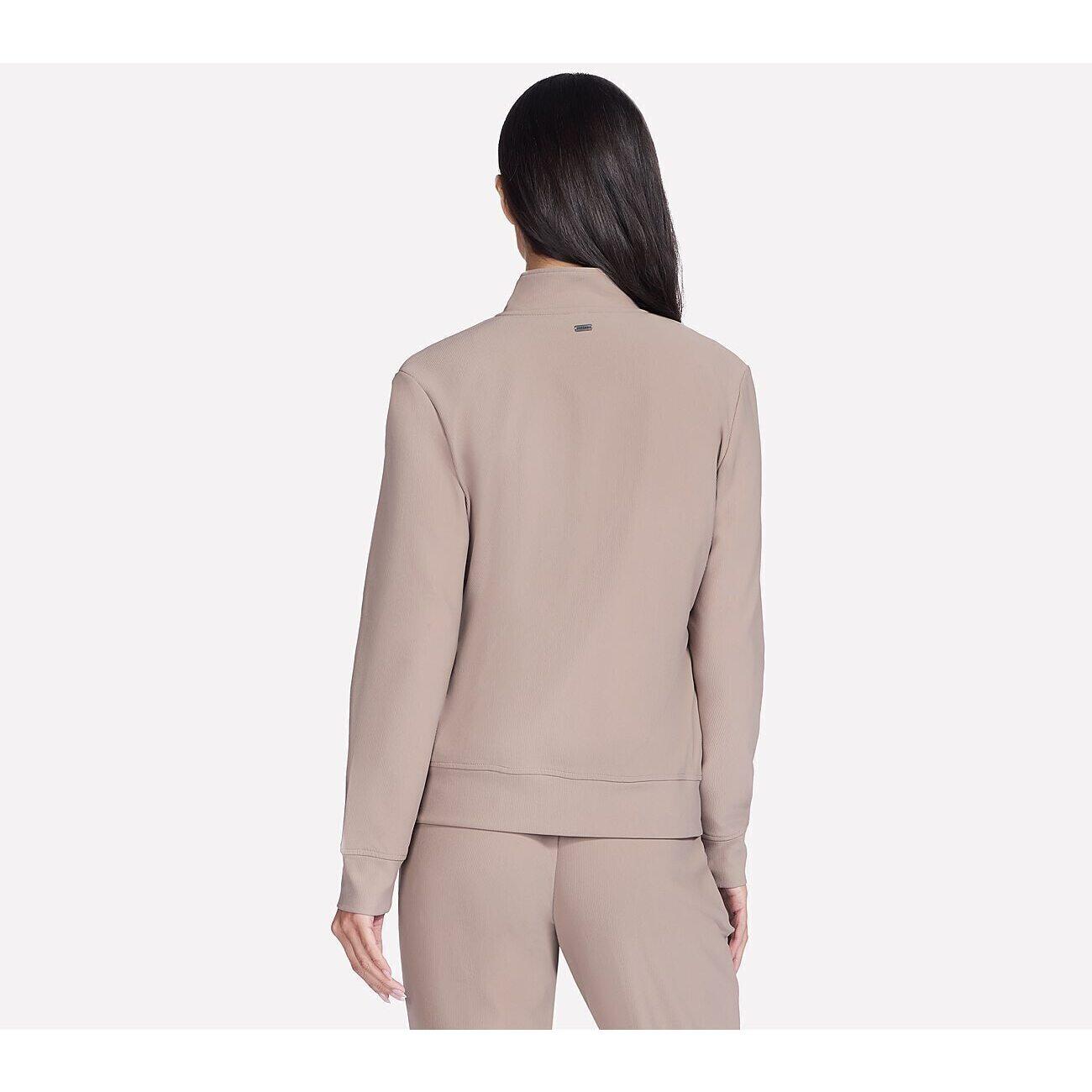 Veste Skechers GO Luxe Rib Everyday Full Zip Jacket, Rose, Femmes 2/5