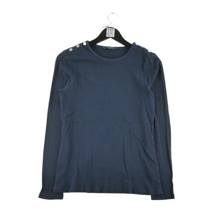 Langarm Damen T-Shirt Dunkelblau