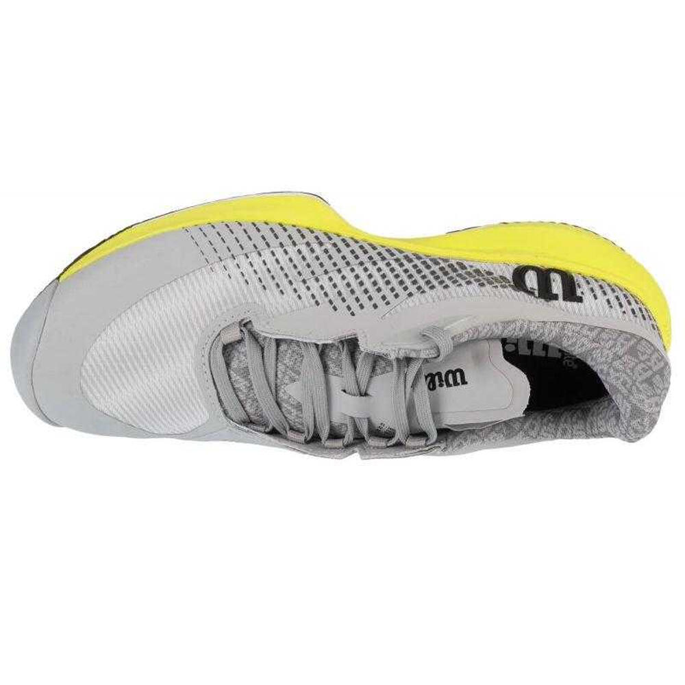 Scarpe Da TennisUomo Wilson Kaos Swift 1.5 Clay Grigio Giallo 3/4
