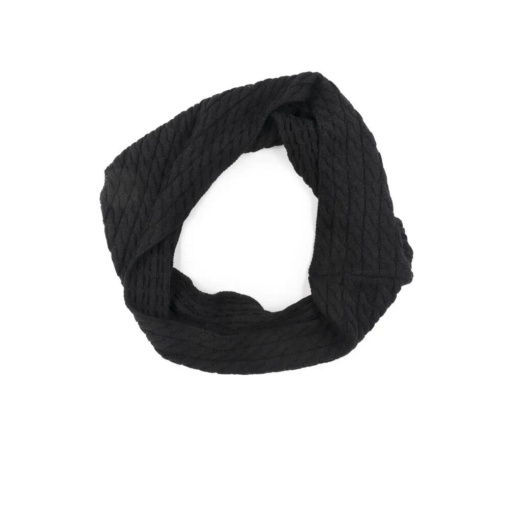 Winter knitted scarf