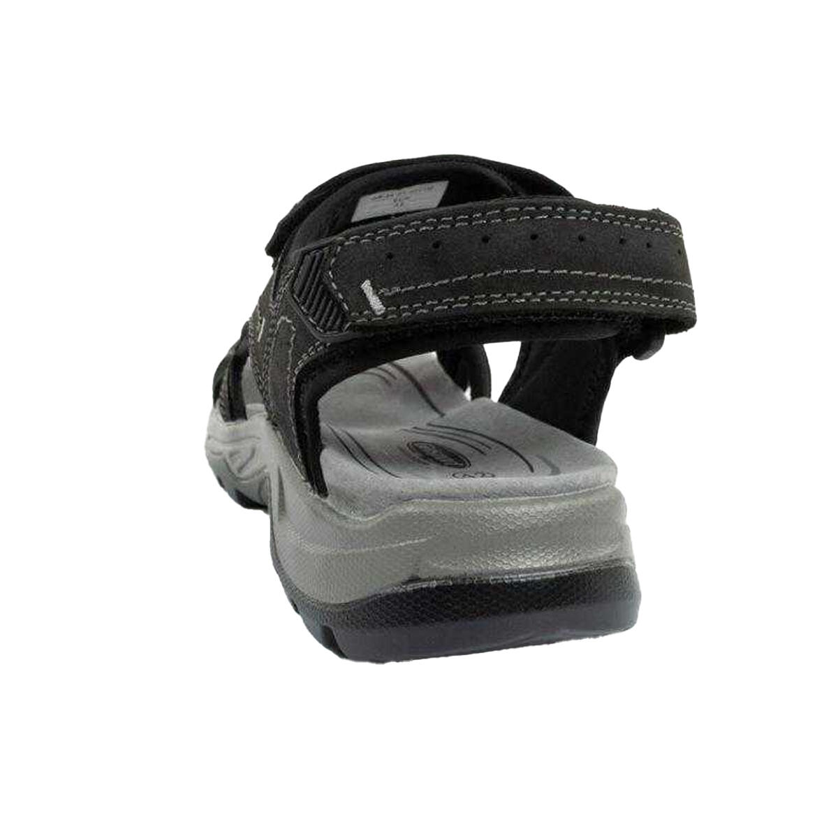 Sandalias de Cuero para Hombre Negro 2/6