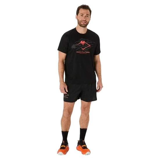 Tshirt Motif/style Logo FUJITRAIL Homme (Noir)