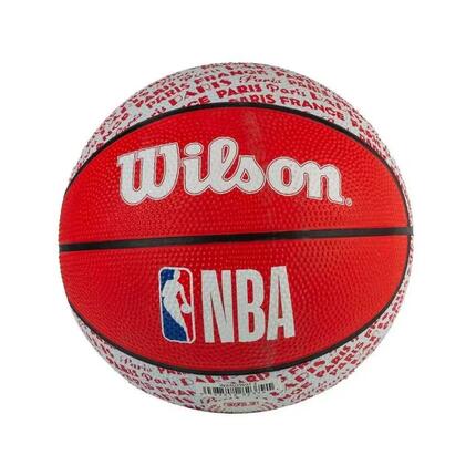 Ballon De Basket Motif/style NBA CITY PARIS (Rouge / Bleu) Taille 3