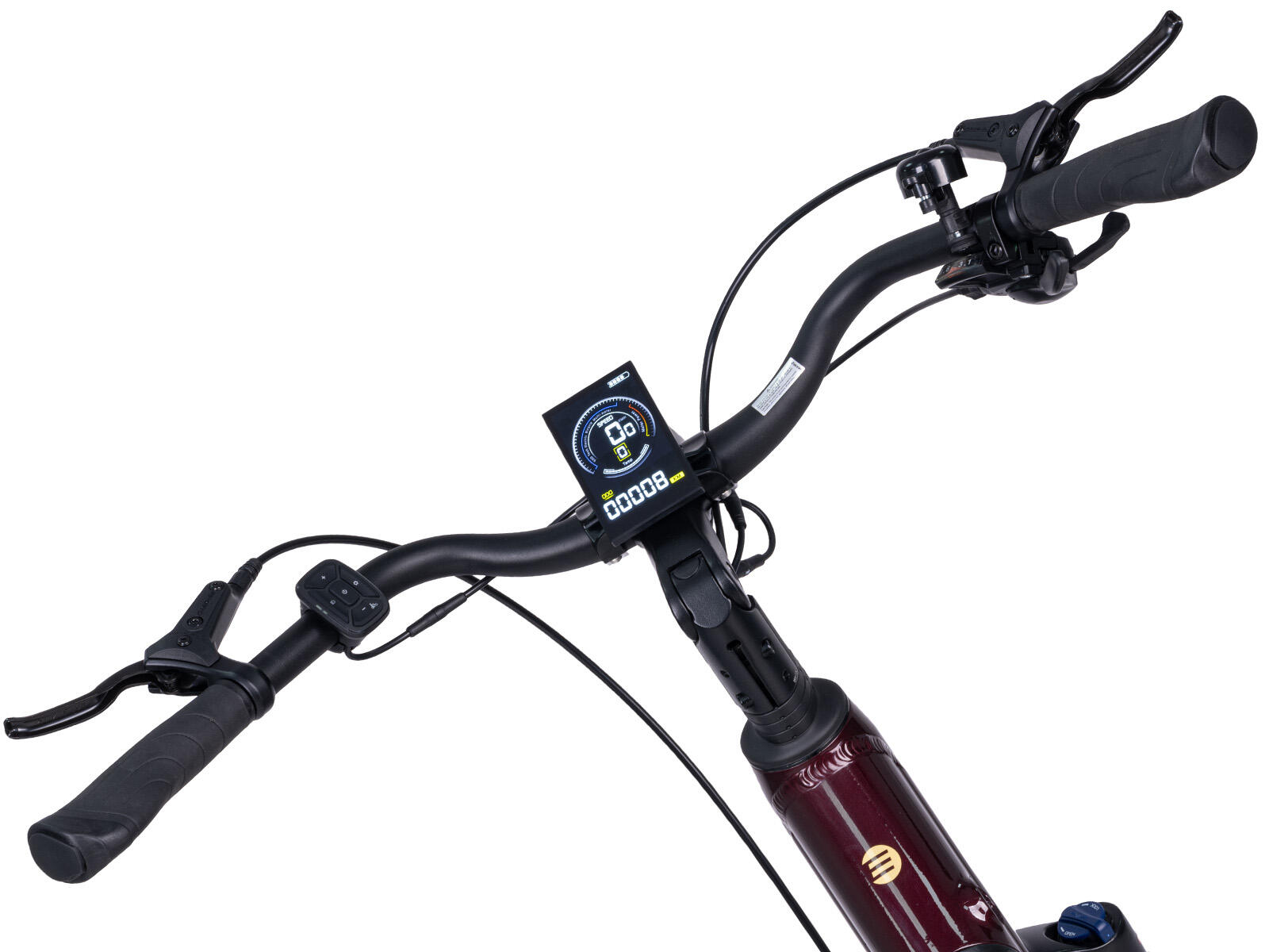 Saxonette Deluxe SUV Easy ebike midmotor 8 sp 14.5 Ah wijnrood 4/5