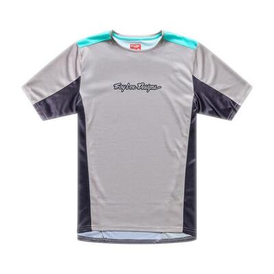 Maglia MTB Stage Manica Corta - Signature - Grigio Chiaro