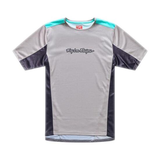 Maglia MTB Stage Manica Corta - Signature - Grigio Chiaro