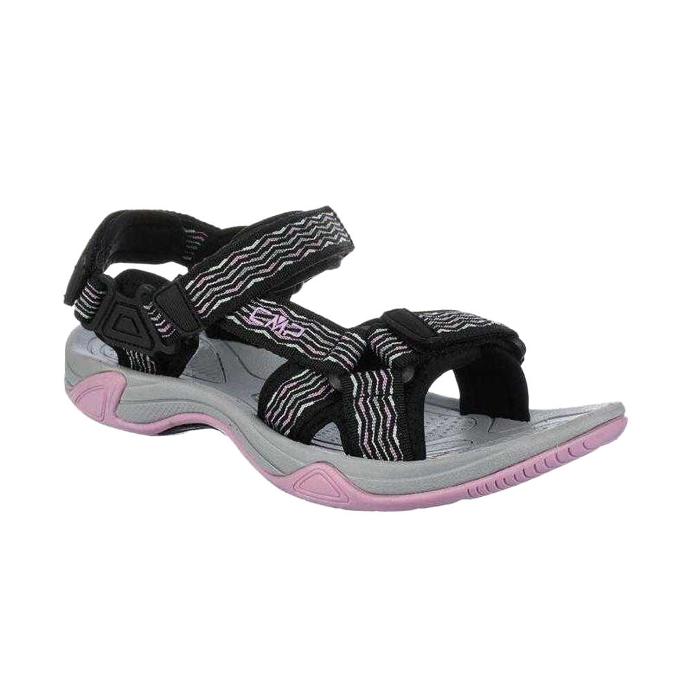 Sandalias Hamal Senderismo para Mujer Negro, Rosa 4/4