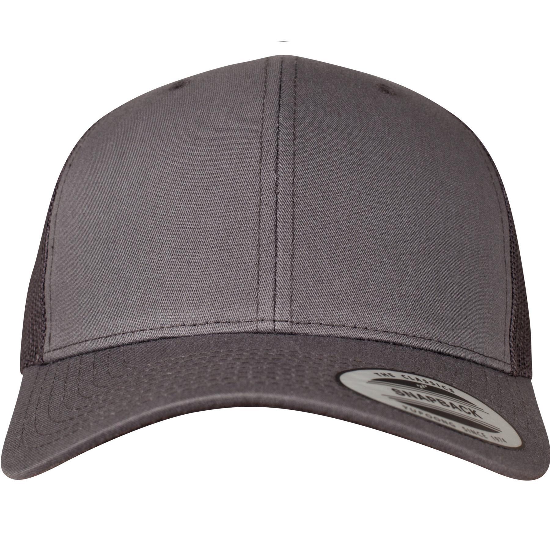 Kinder Trucker Cap mit gebogenem Schirm Flexfit Retro 3/4