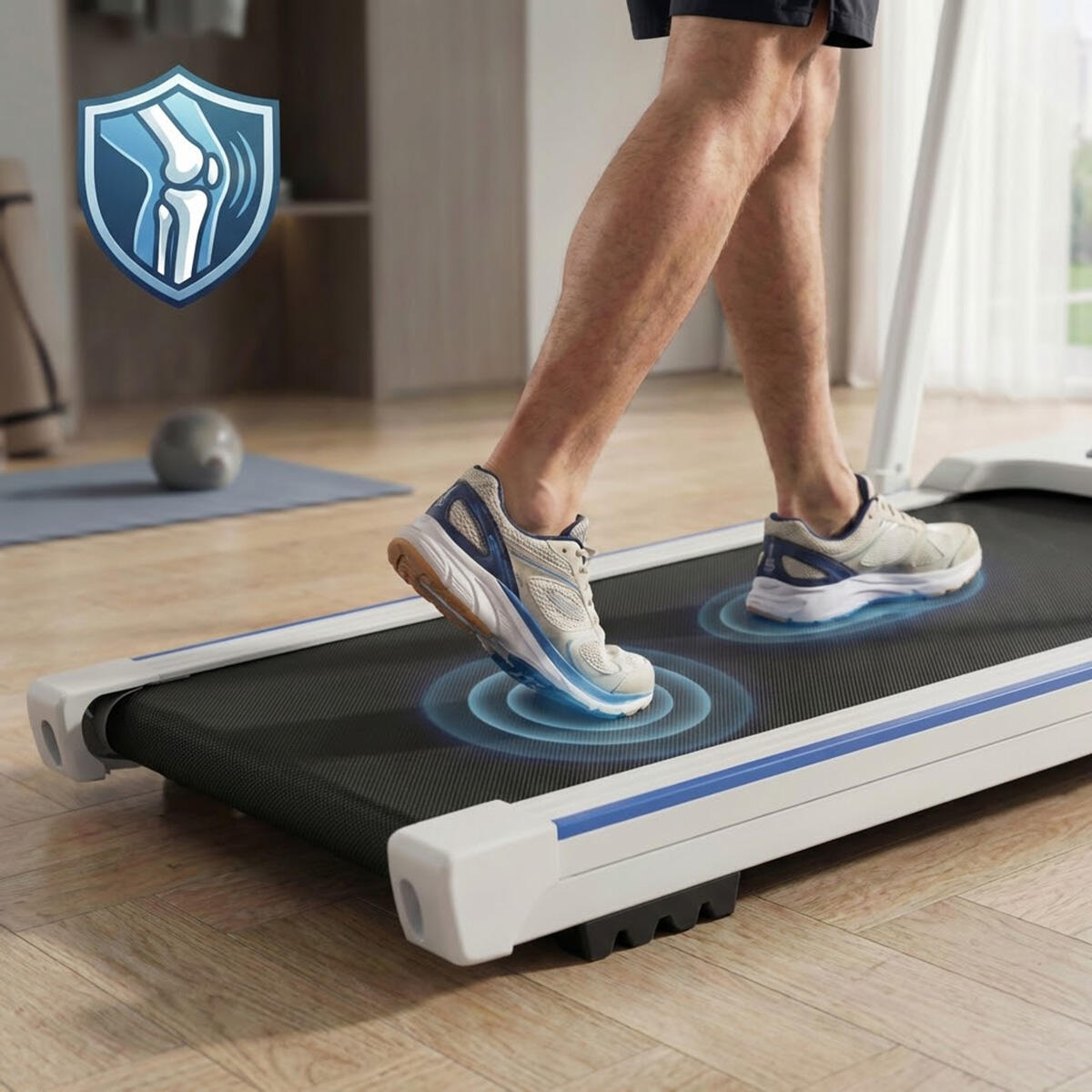 Tapis de Course Pliable Ultra-plat avec Bureau pour Télétravail Sorolla 05 5/7