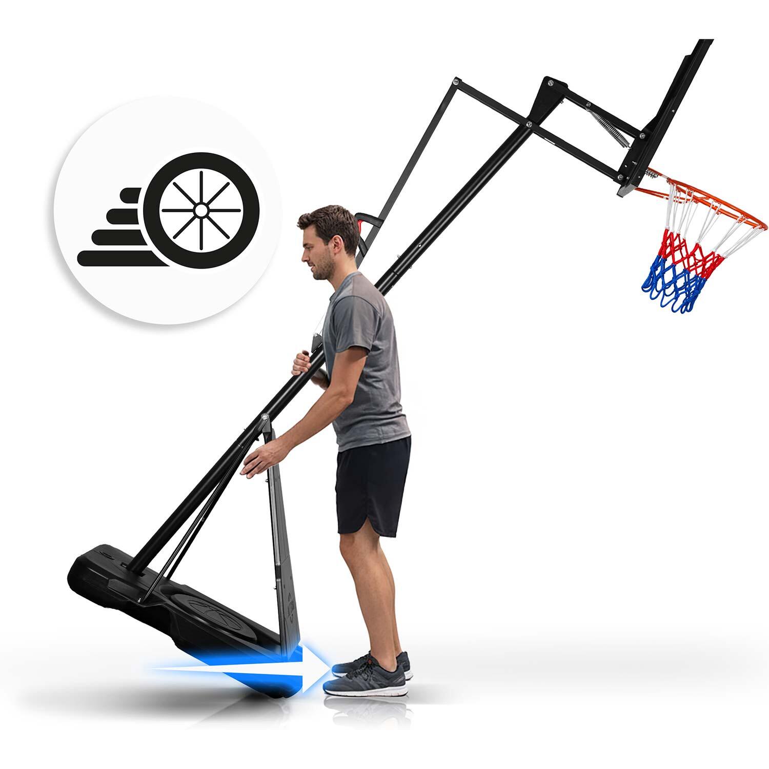Kosz do koszykówki Neo-sport NS-284 regulowany 160-305 cm stabilny duży 3/7