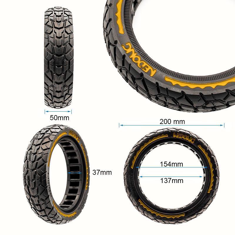 Rueda maciza ultraligera offroad 8,5x2-6,1/B34 - amarillo [Nedong] 2/5