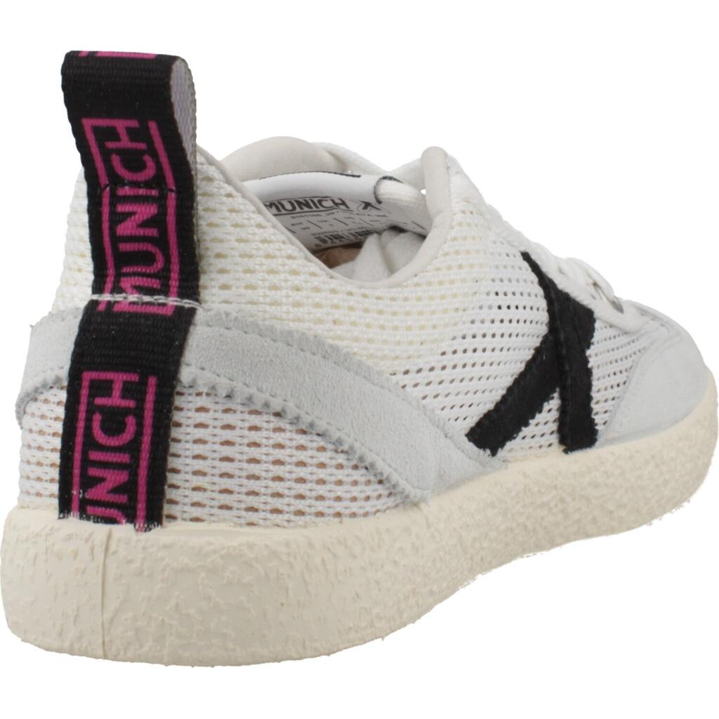 MUNICH VOLATA 105 Sneakers de Rejilla Transpirable Blancas y Grises 3/5