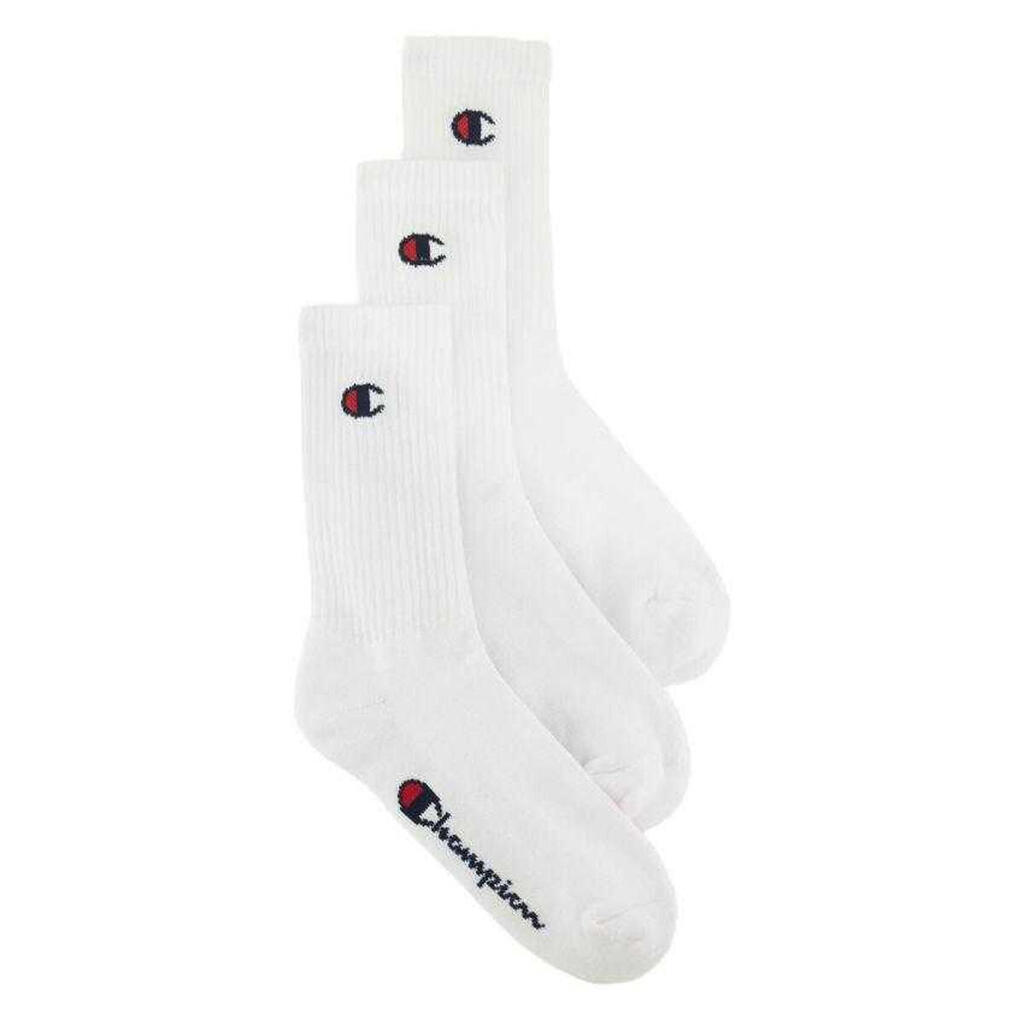 Unisex Adult Socks (Pack of 3) (White)