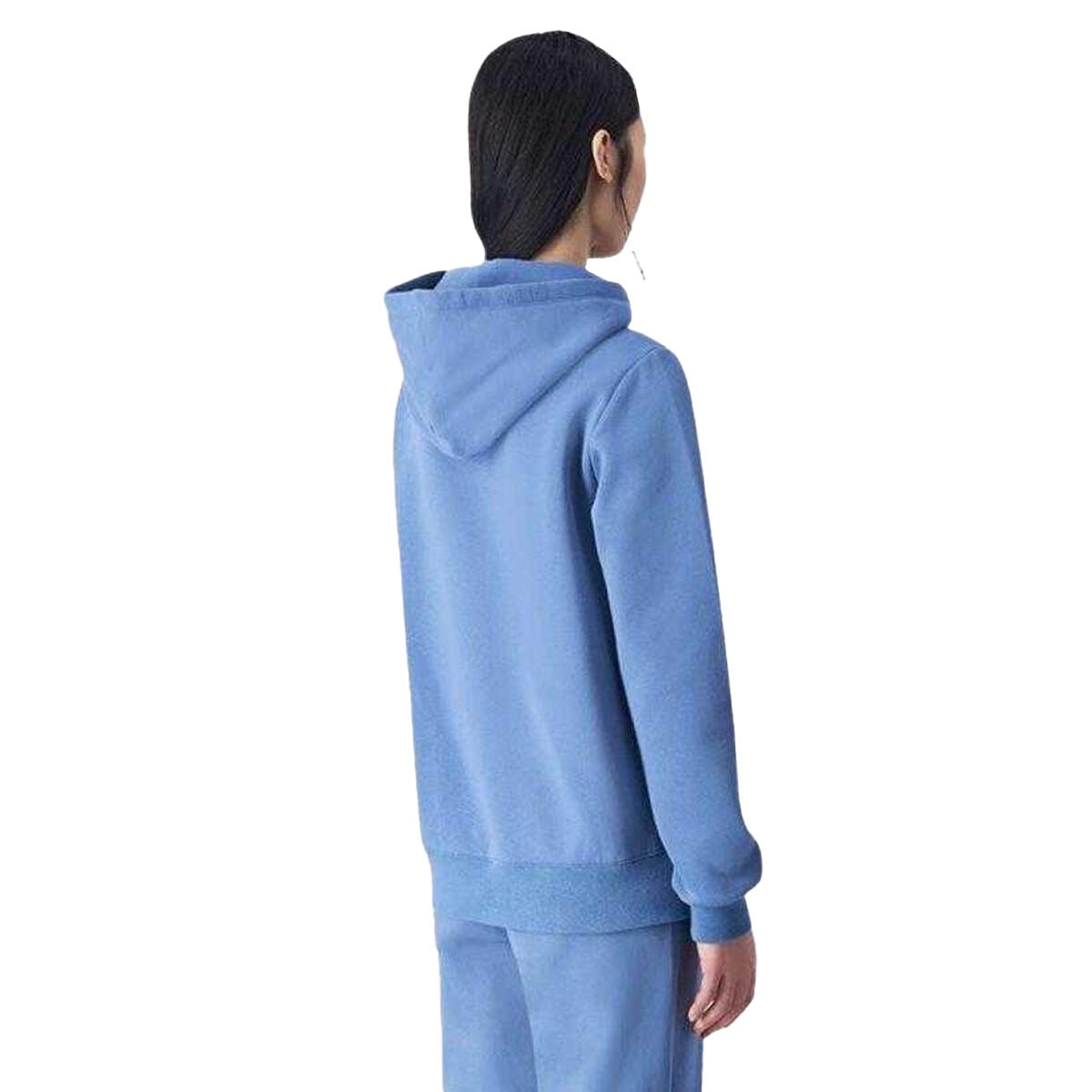 Sudadera Diseño Logotipo grande para Mujer Azul 3/4