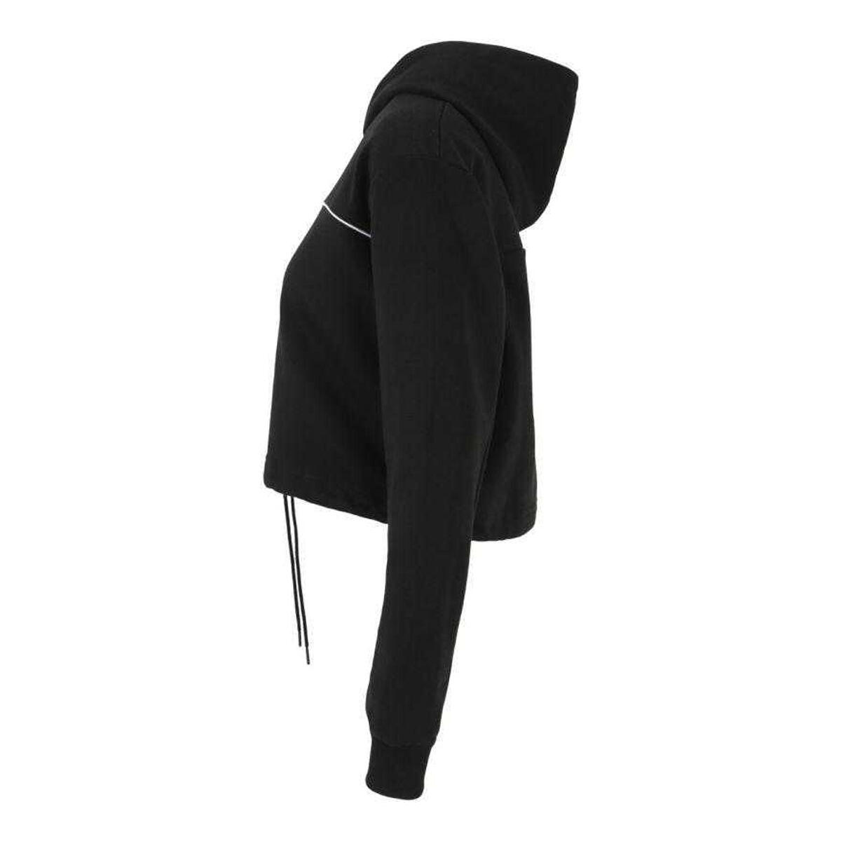 Felpa Corta Con Cappuccio Stampato Donna Fila Laagna Nero 2/3