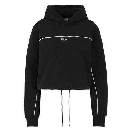 Sweat Court À Capuche Motif/style Imprimé LAAGNA Femme (Noir)