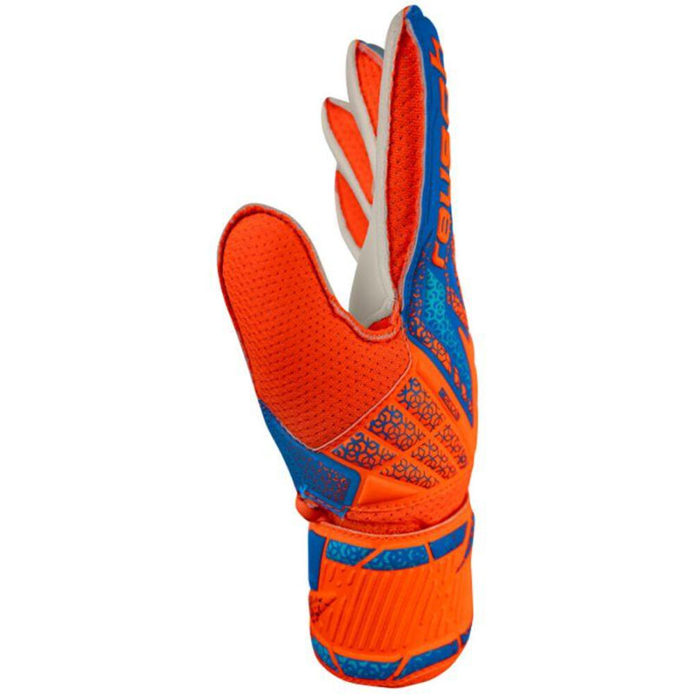 "Attrakt Solid" TorhüterHandschuhe für Kinder Blau/Orange 2/4