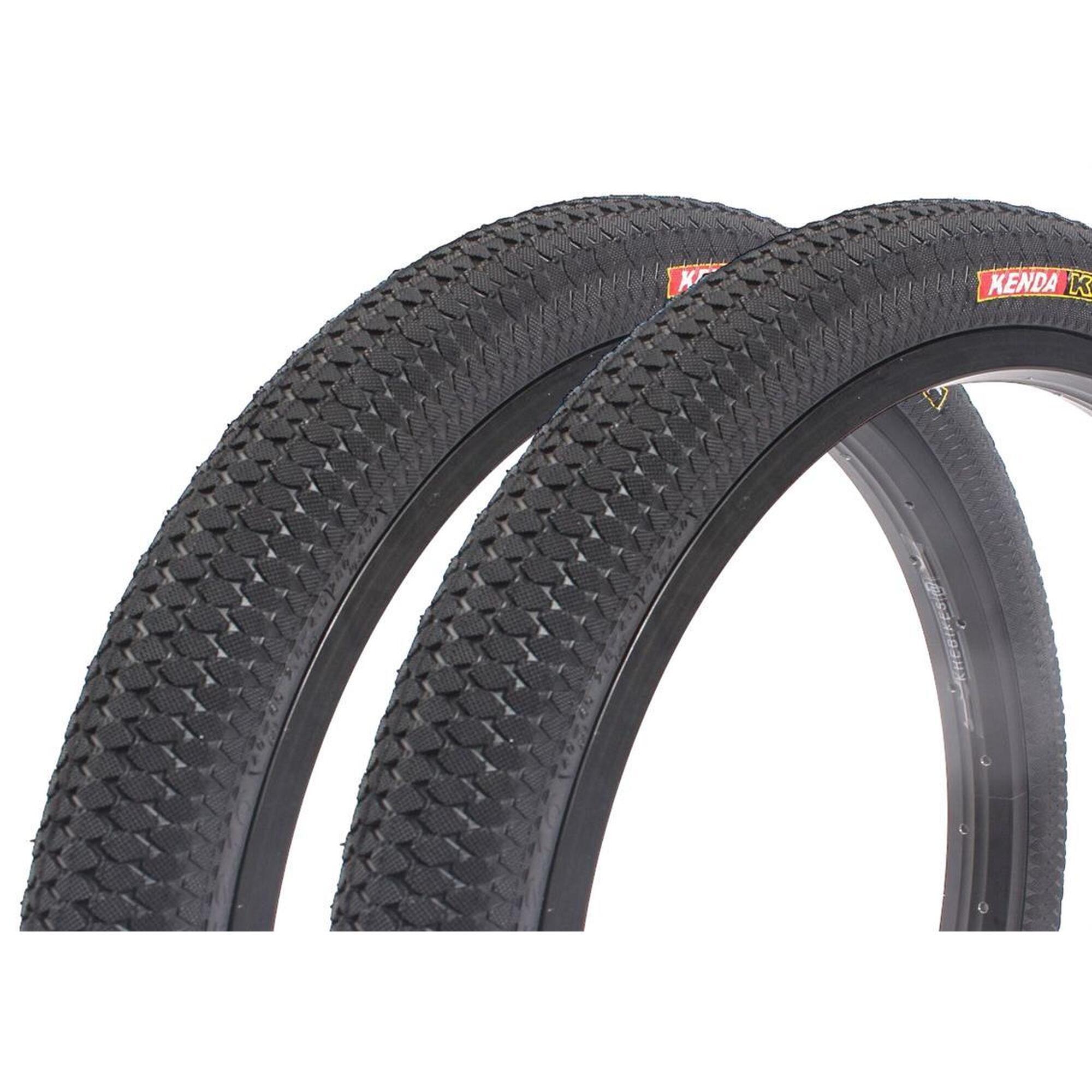 KENDA Sada plášťů BMX KENDA Kiniption 20 palců x 2,10 palce černé