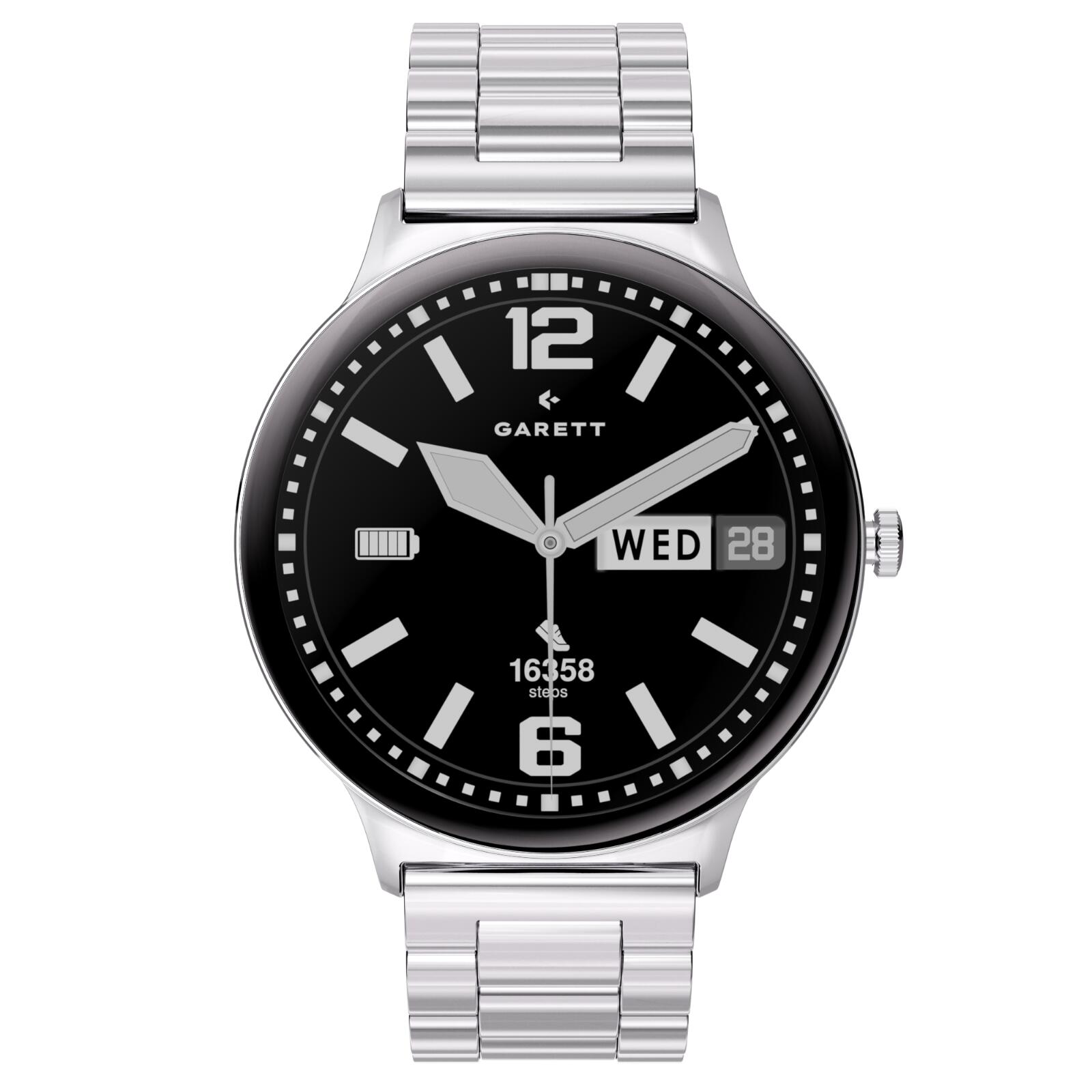 Smartwatch Garett Quantum Glow srebrny stalowy 3/7