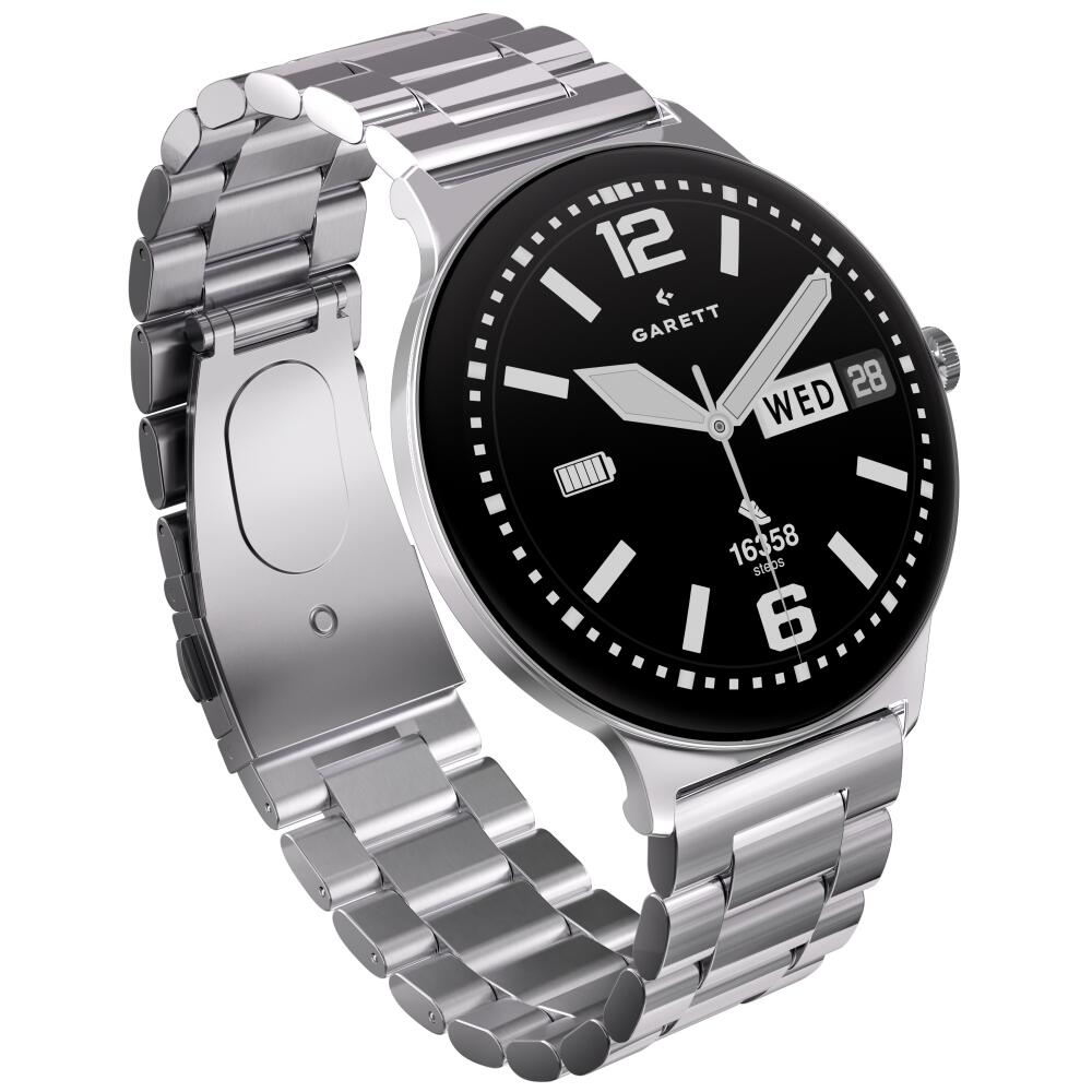 Smartwatch Garett Quantum Glow srebrny stalowy 2/7
