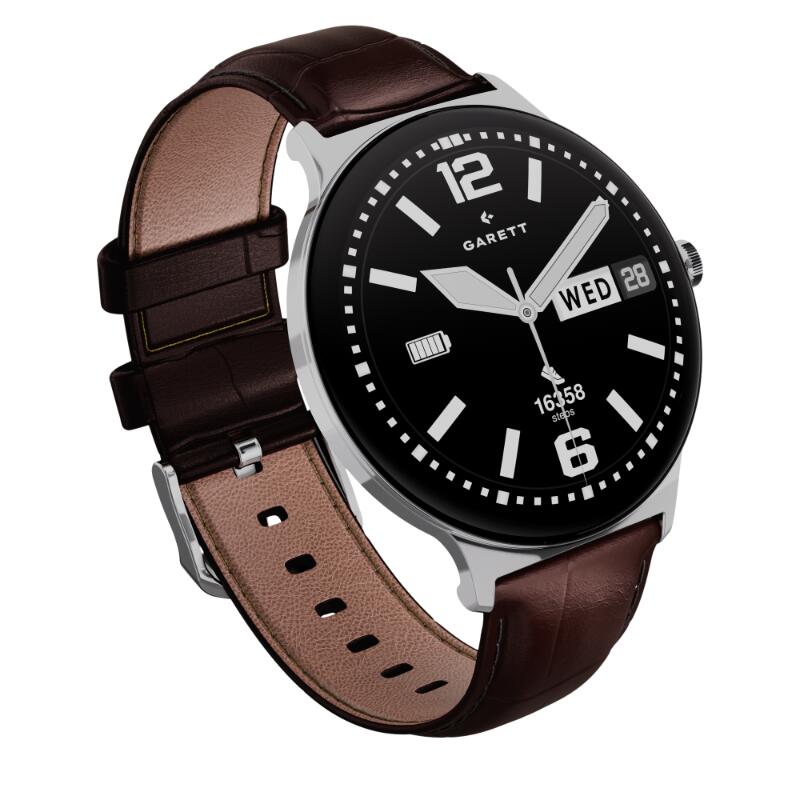 Smartwatch Garett Quantum Glow srebrny stalowy 6/7