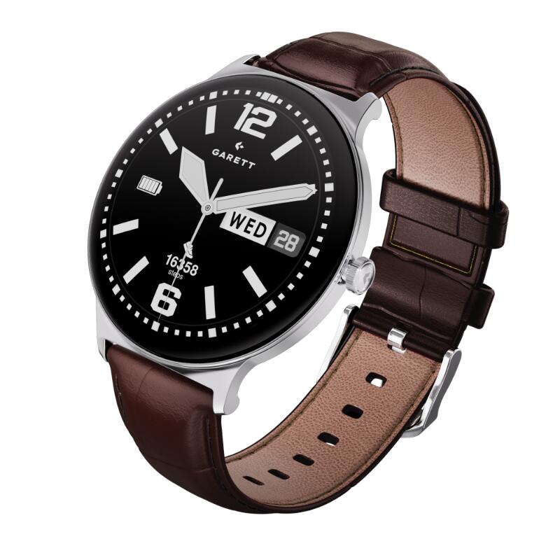 Smartwatch Garett Quantum Glow srebrny stalowy 5/7