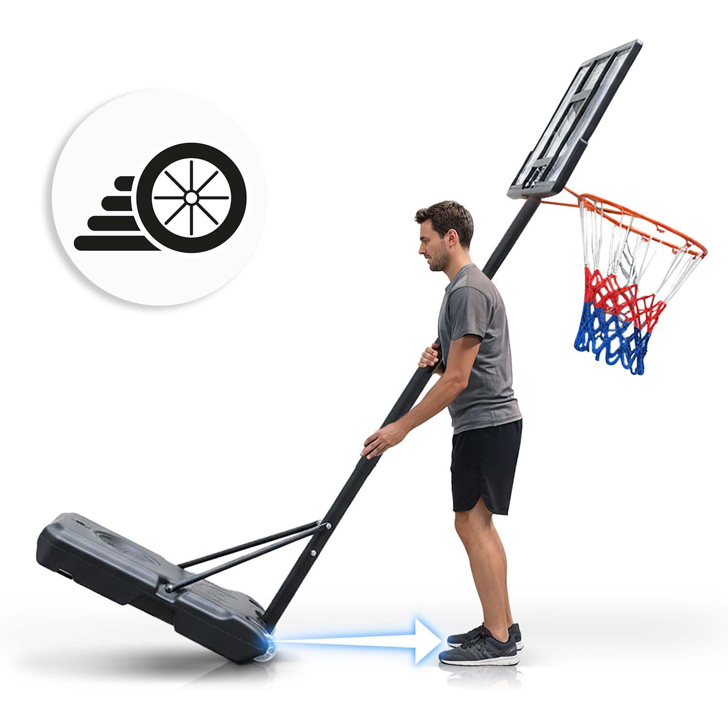 Kosz do koszykówki Neo-sport NS-280 regulowany 150-210 cm stabilny wolnostojący 4/7