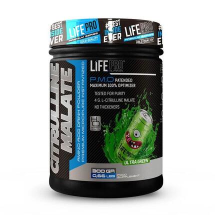 L-citrulina Life Pro Citruline Malato 300g Mejora fuerza y Resistencia