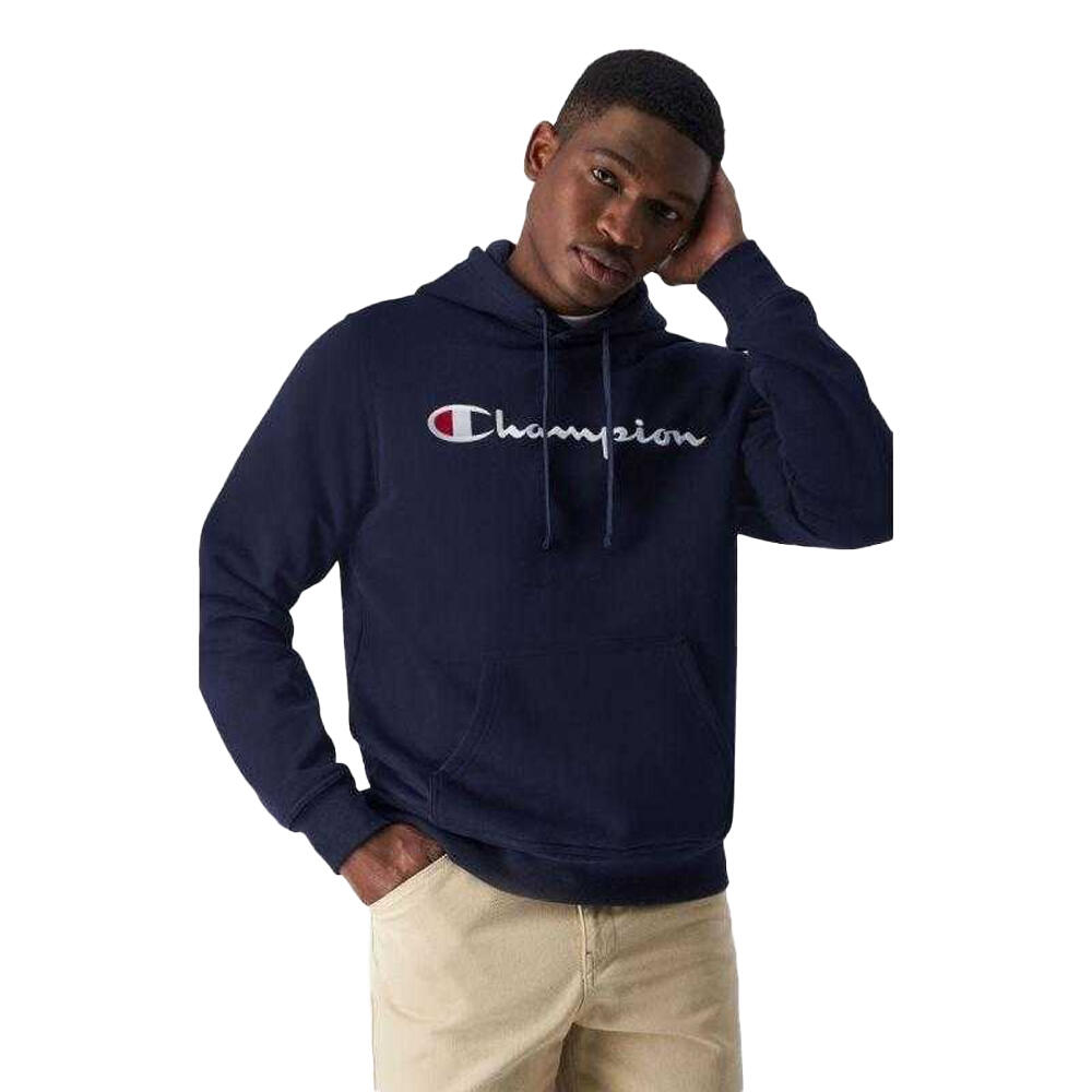 Sweat À Capuche Motif/style Logo Homme (Bleu Marine) 2/4
