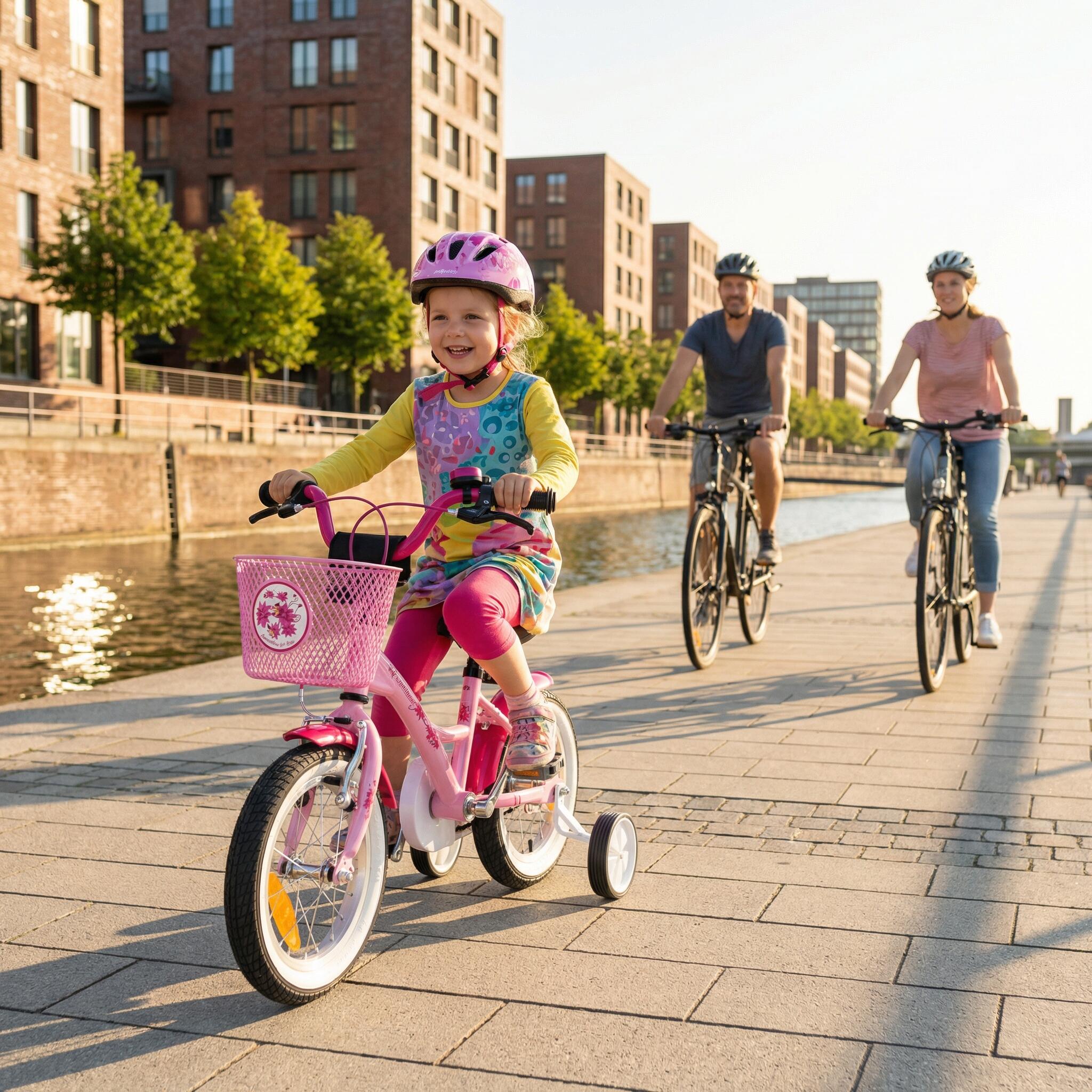 Kinderfahrrad 12 Zoll ab 3 Jahre mit Stützräder und Rücktritt 6/8