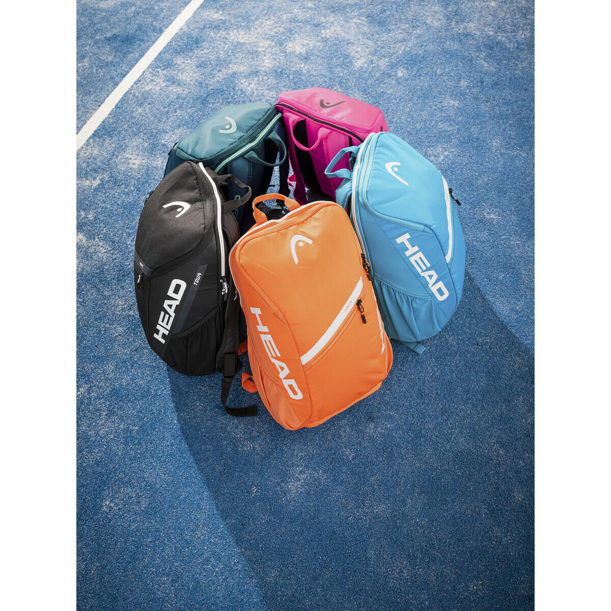 HEAD TOUR BACKPACK 25L NEON 2025 - ZWART - Online Tennis Winkel