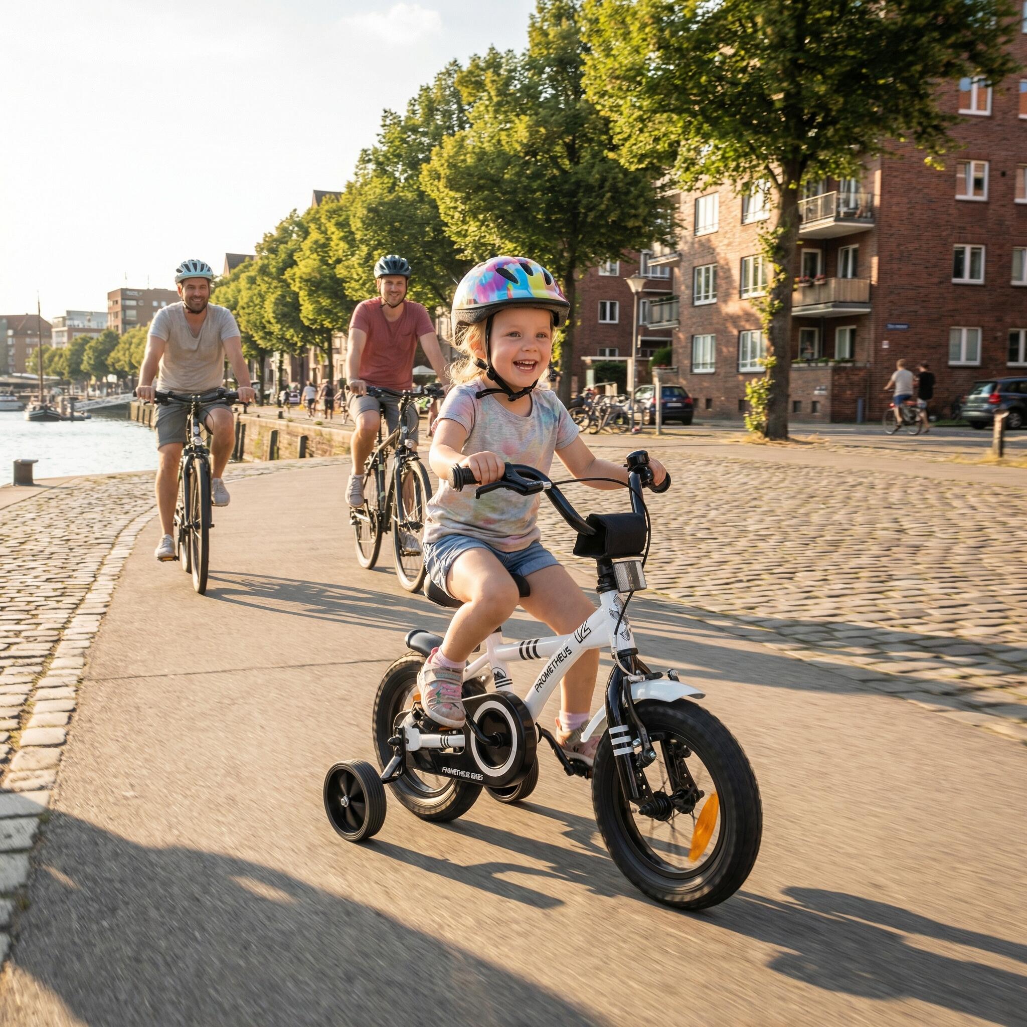 Kinderfahrrad 12 Zoll ab 3 Jahre mit Stützräder und Rücktritt 7/8