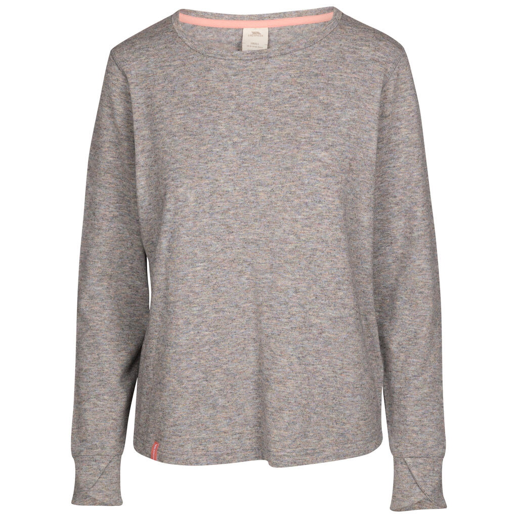 Womens Round Neck Long Sleeves Knitted Casual Top - Rina