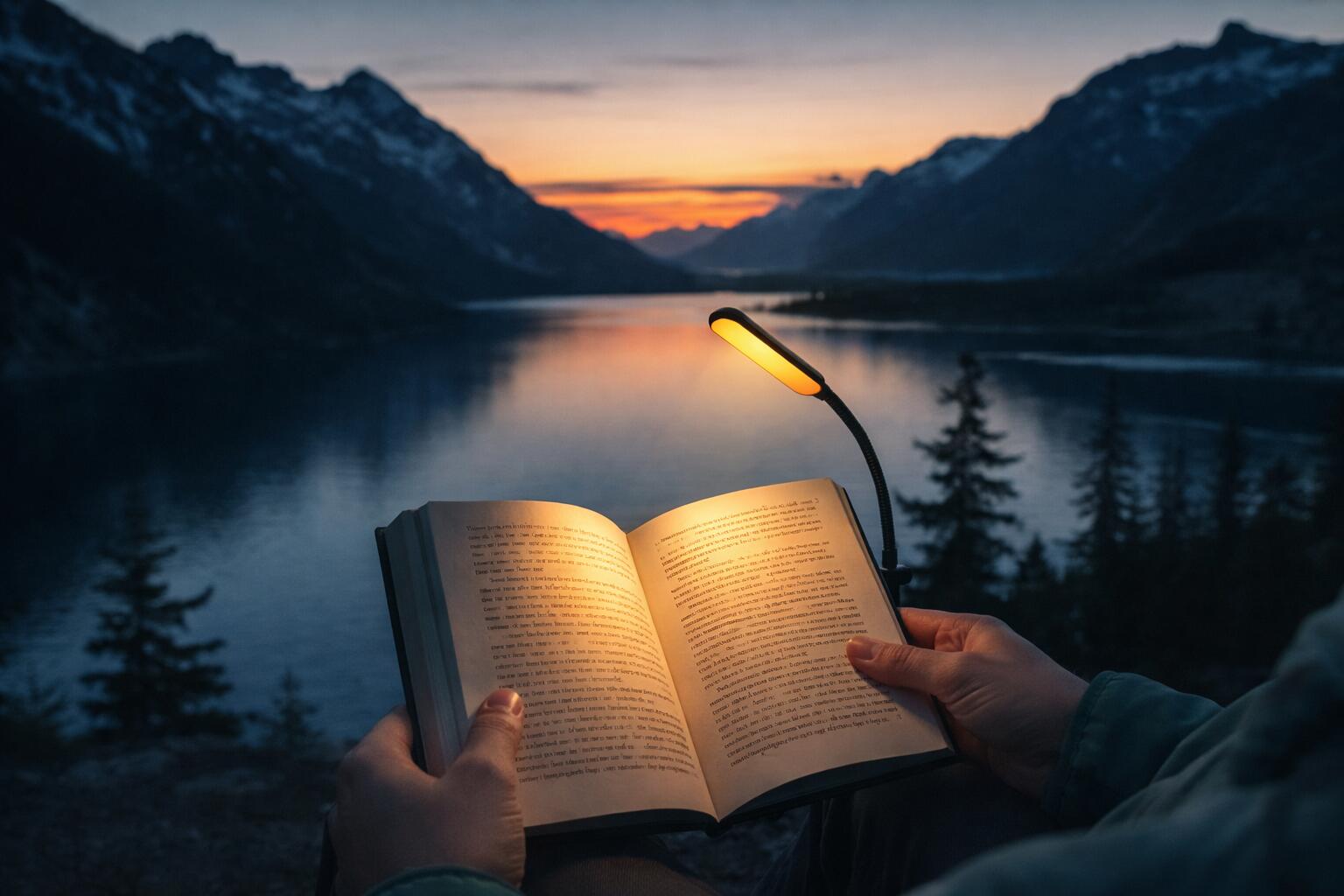 Lampe de lecture LED - Rechargeable par USB avec pince 7/7