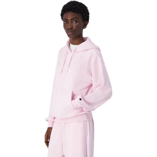 Sweat À Capuche Motif/style Logo Brodé Femme (Rose)