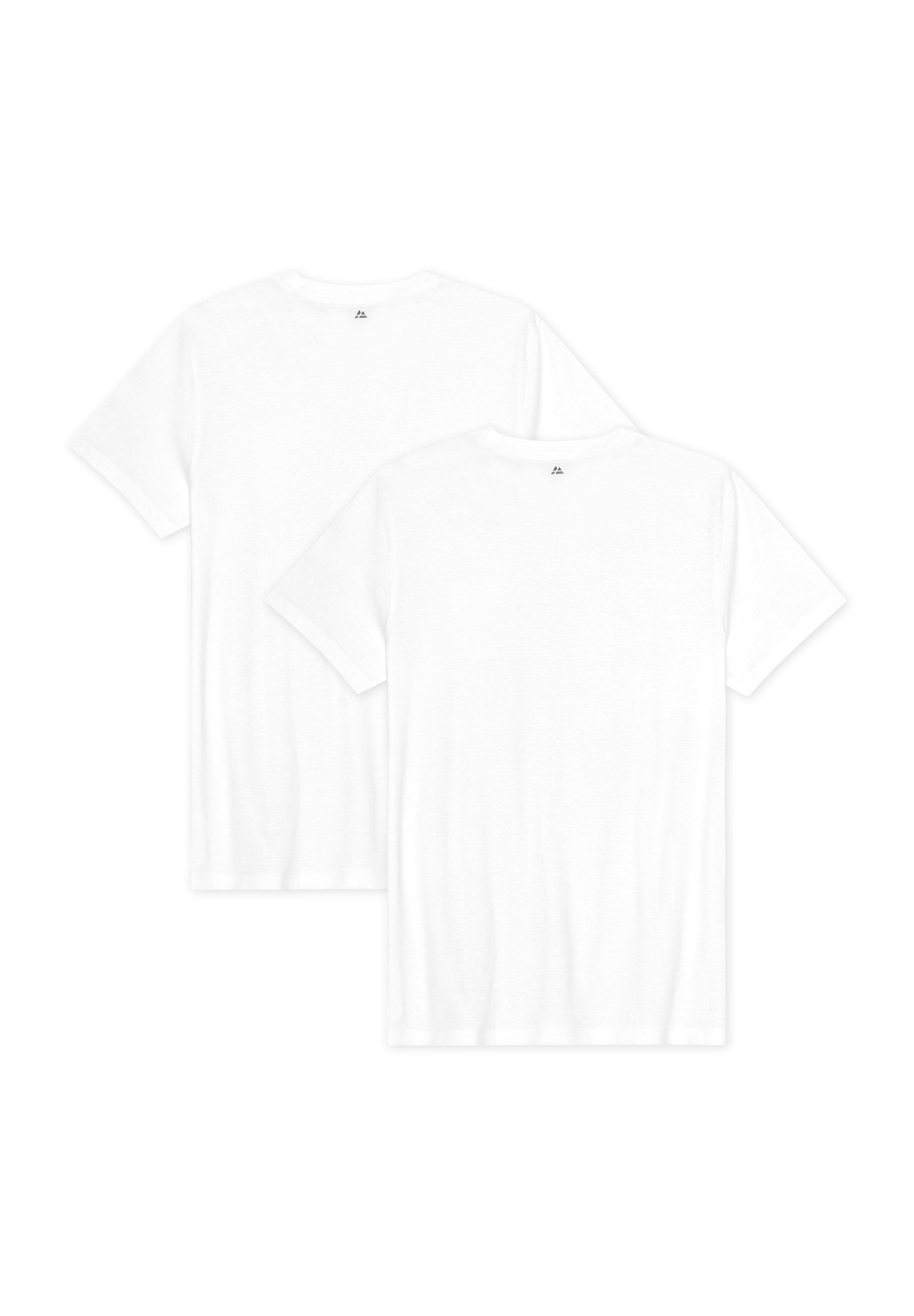 Camiseta de cuello redondo de modal para hombre, suave, pack de 2 2/6