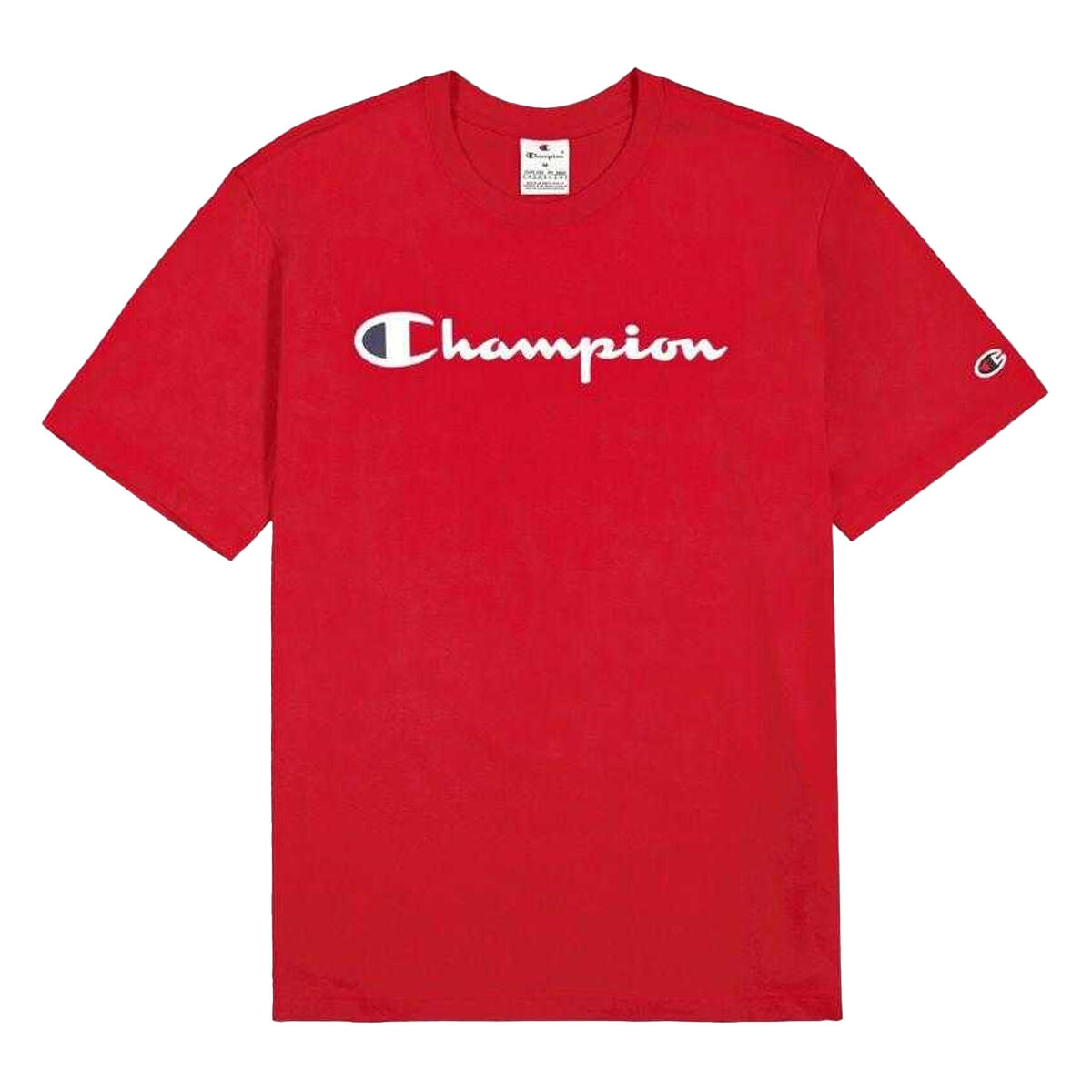 Maglietta Logo Uomo Champion Rosso 2/4