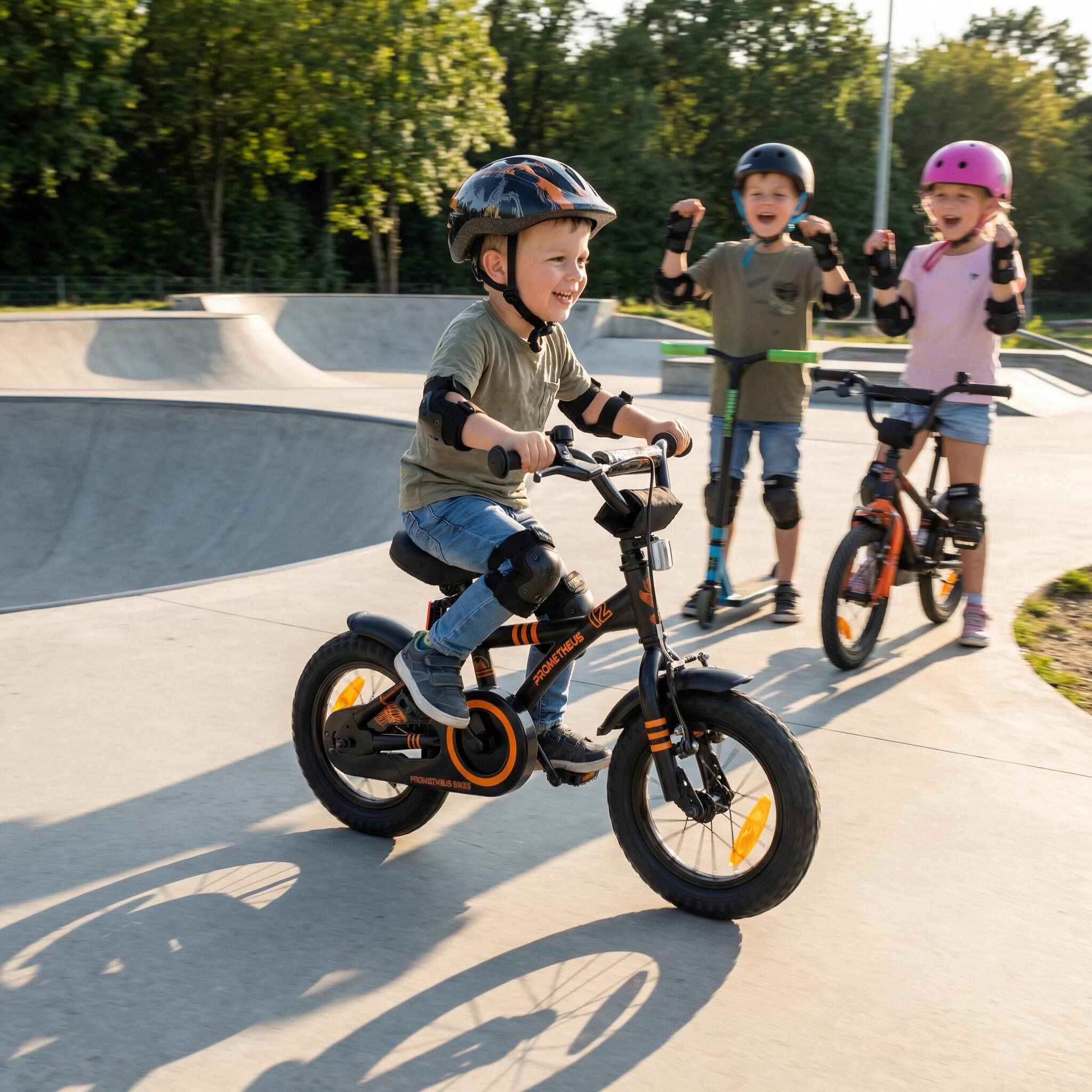 Kinderfahrrad 12 Zoll ab 3 Jahre mit Stützräder und Rücktritt 6/8