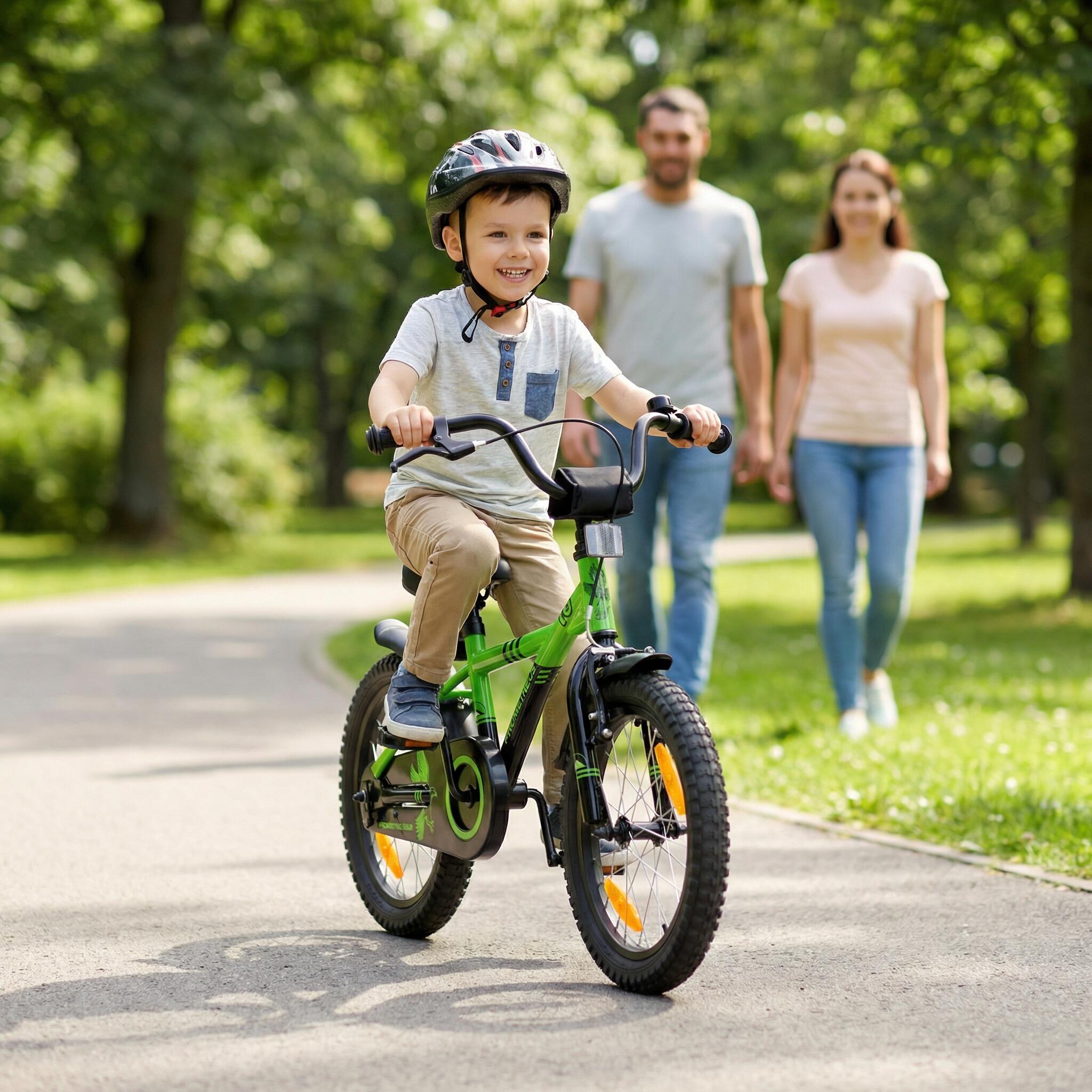Bicicleta niño niña 16 pulgadas para niños 5 años ruedines y freno contrapedal 7/7