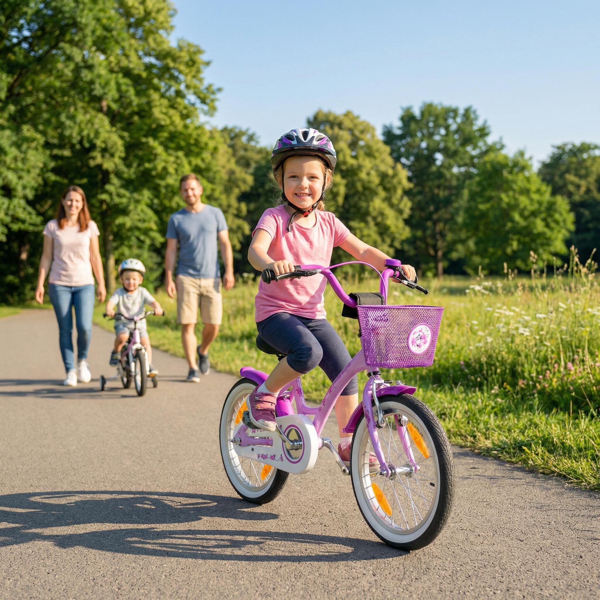 Kinderfahrrad 16 Zoll ab 4 und 5 Jahre mit Stützräder und Rücktritt 4/7