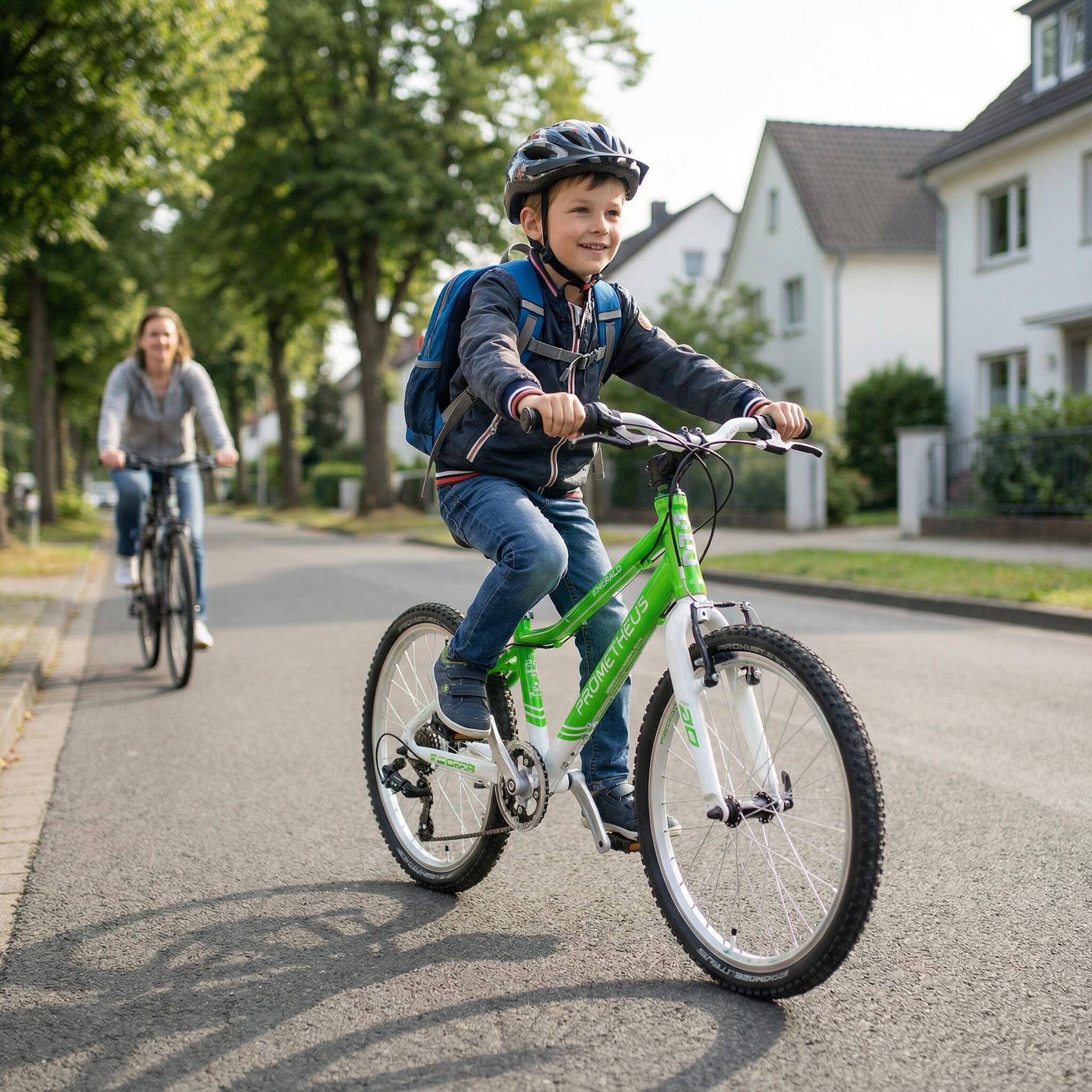 Kinderfahrrad 20 Zoll ab 6 Jahre Superleicht 7 Gang Fahrrad Grn Wei |  Decathlon