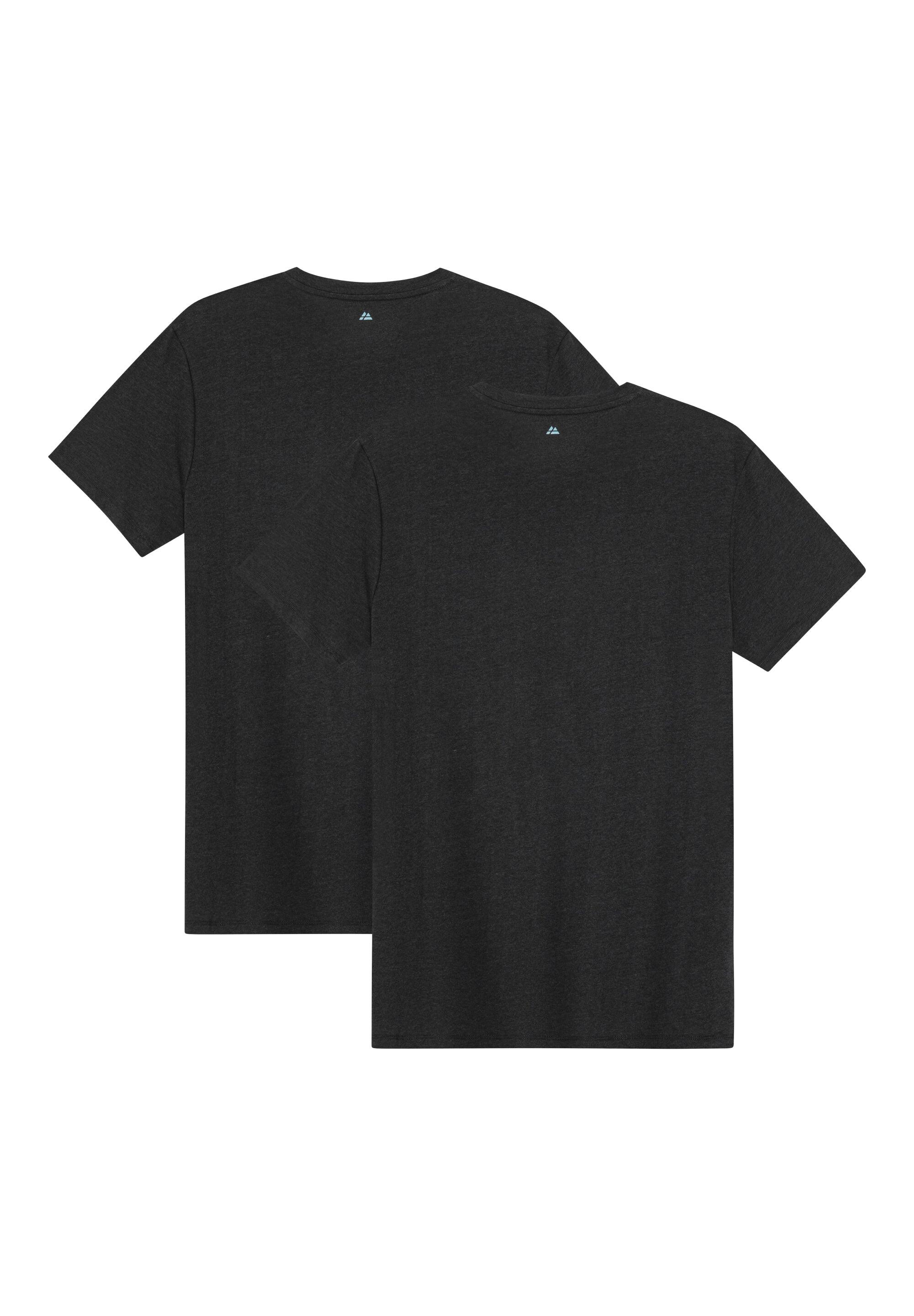 Camiseta de cuello redondo de modal para hombre, suave, pack de 2 2/6