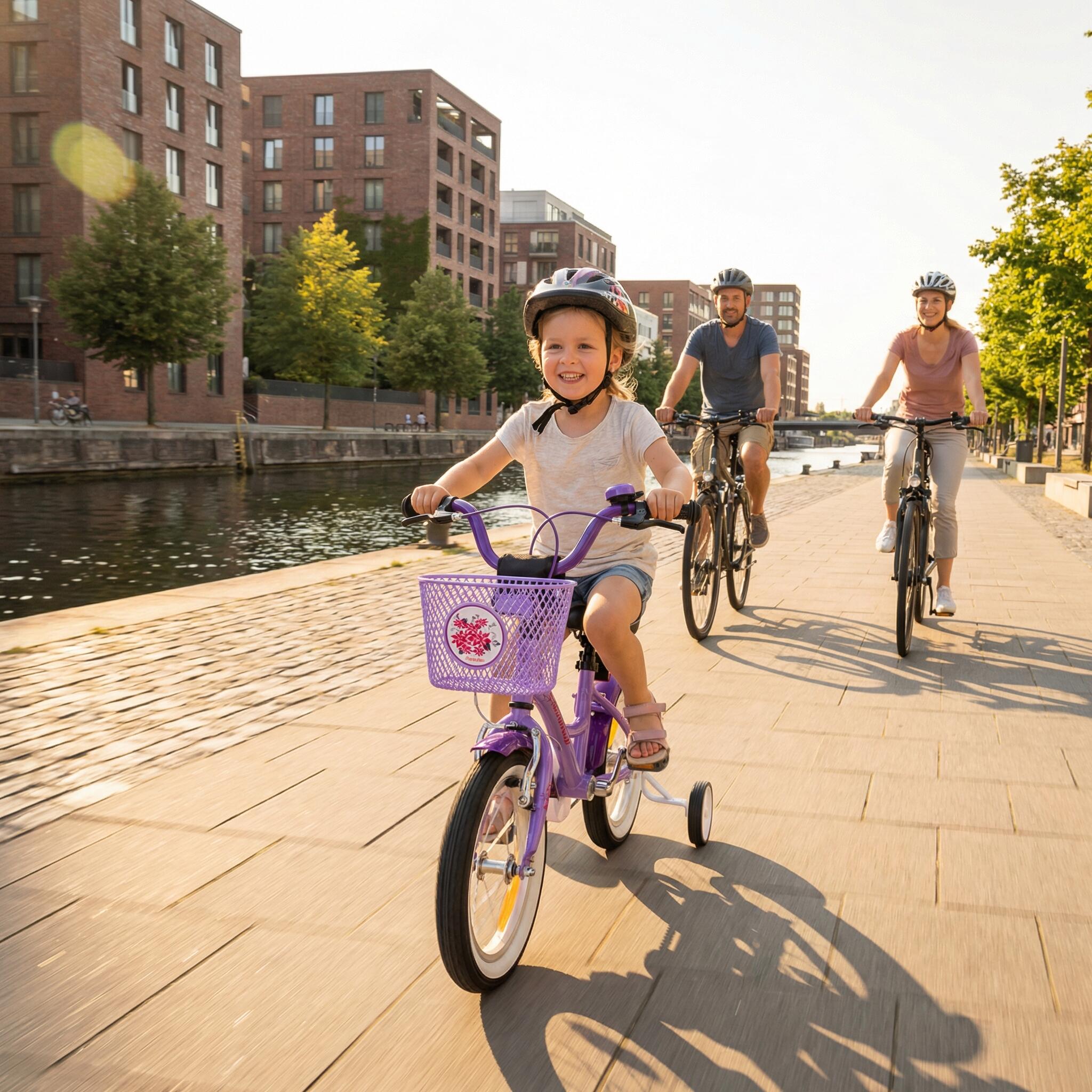 Vélo 12 pouces enfant 3 ans avec roues stabilisateurs et rétropédalage 6/8