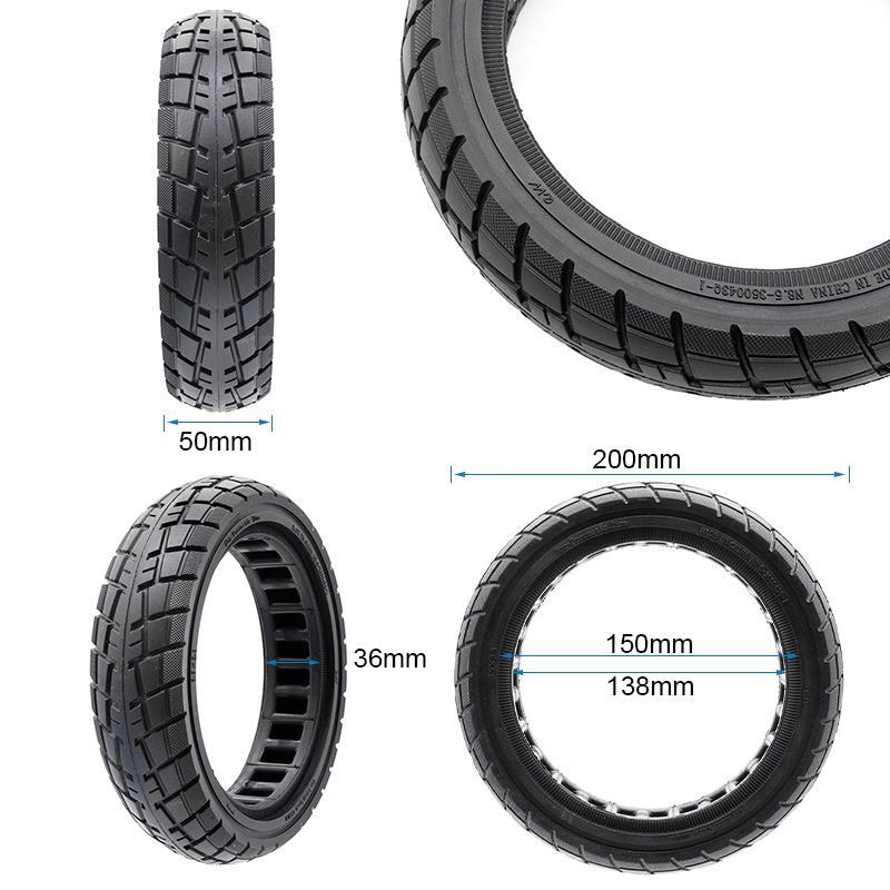 Rueda maciza ultraligera 8,5x2-6,1/B34 offroad linea negra [Ewheel] 2/5