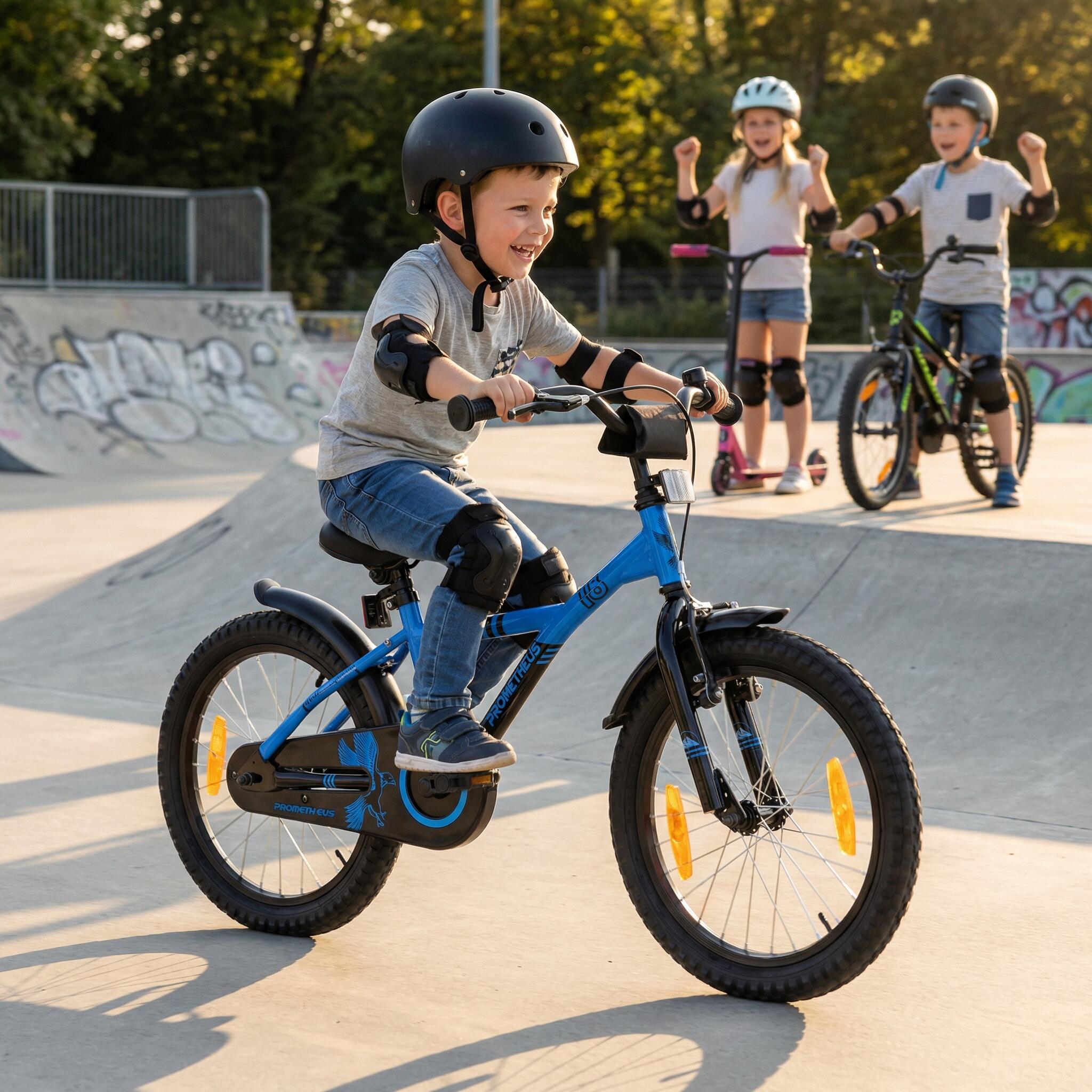 Vélo 18 pouces enfant 5-7 ans avec rétropédalage et freins V-Brake 4/9